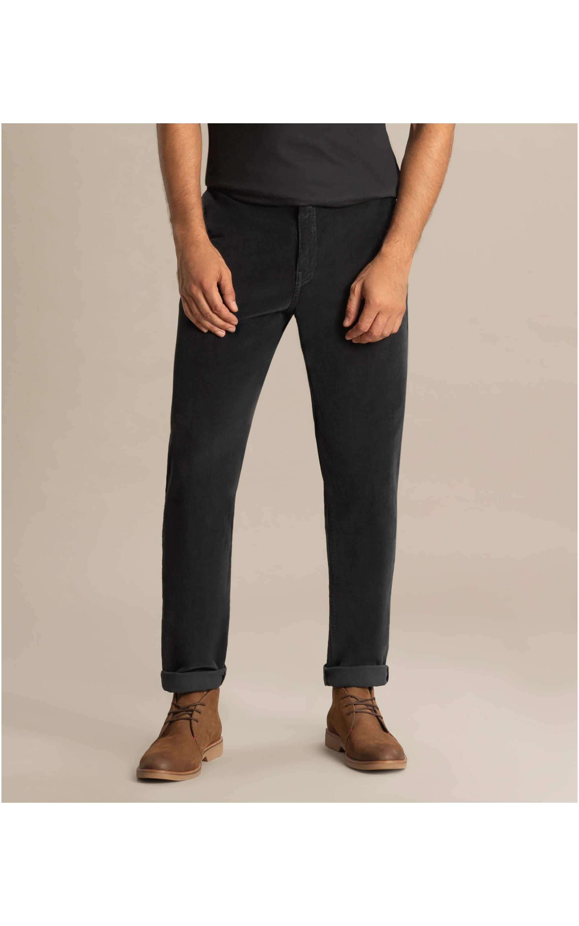 Calça Chino Veludo Midnight Blue