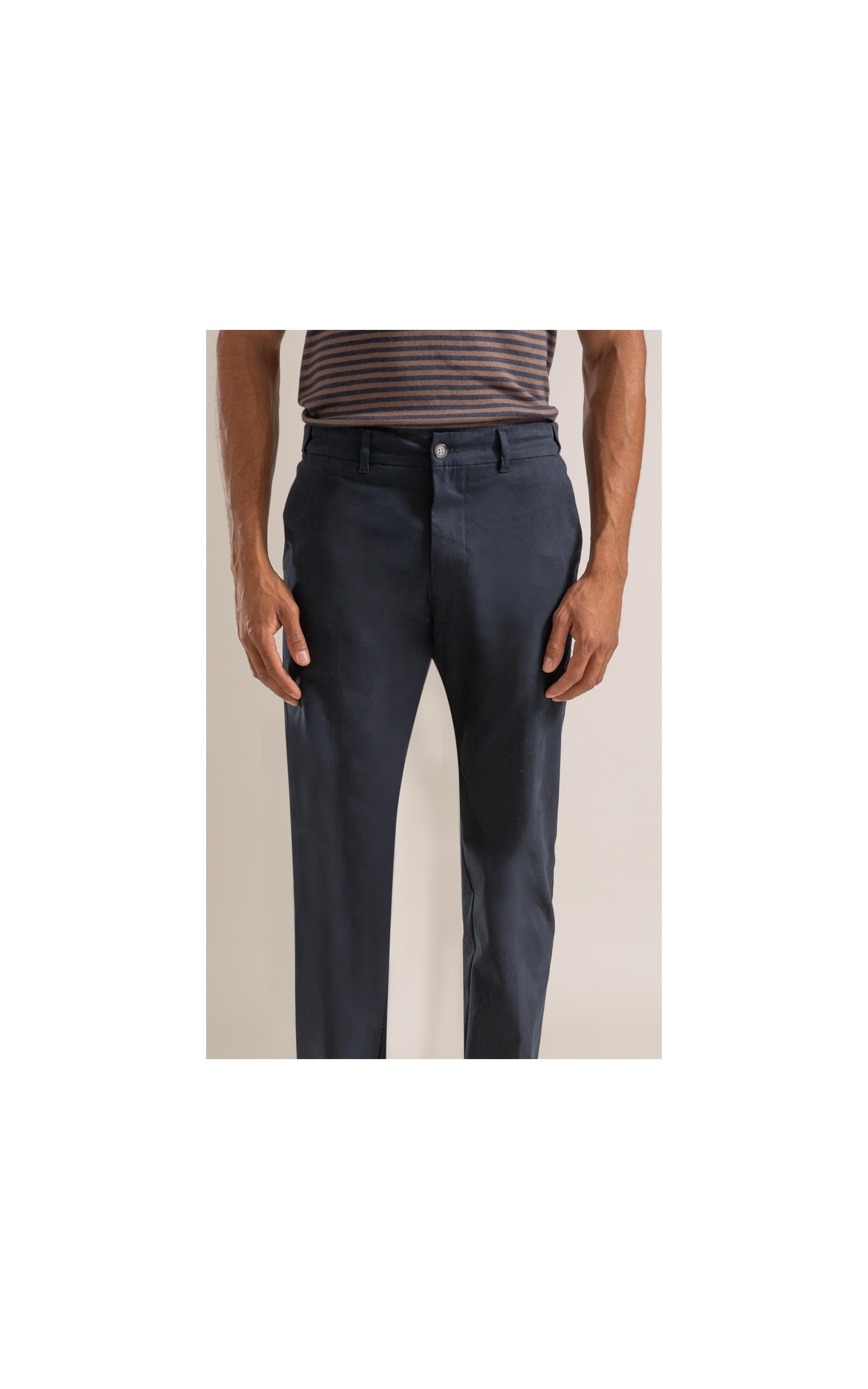 Calça Chino Vmp Cos Ajustavel Tradiciona Dark Navy