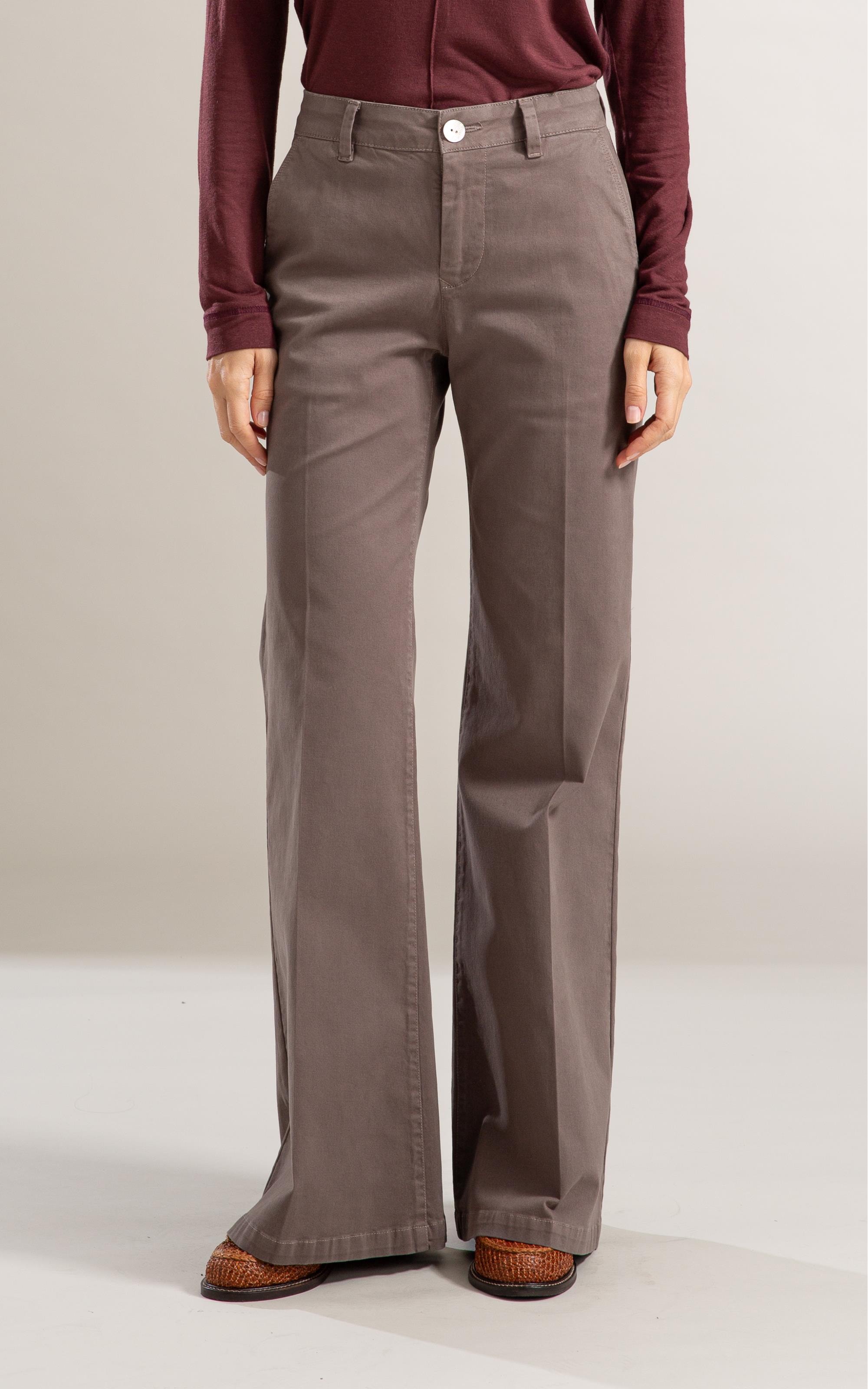 Calça Chino Vmp Patte d Eph Castor