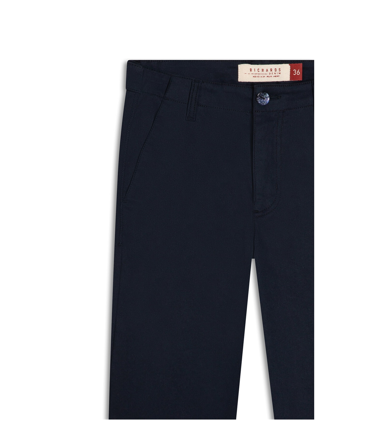 Calça Chino Vmp Reta Lyon Dark Navy