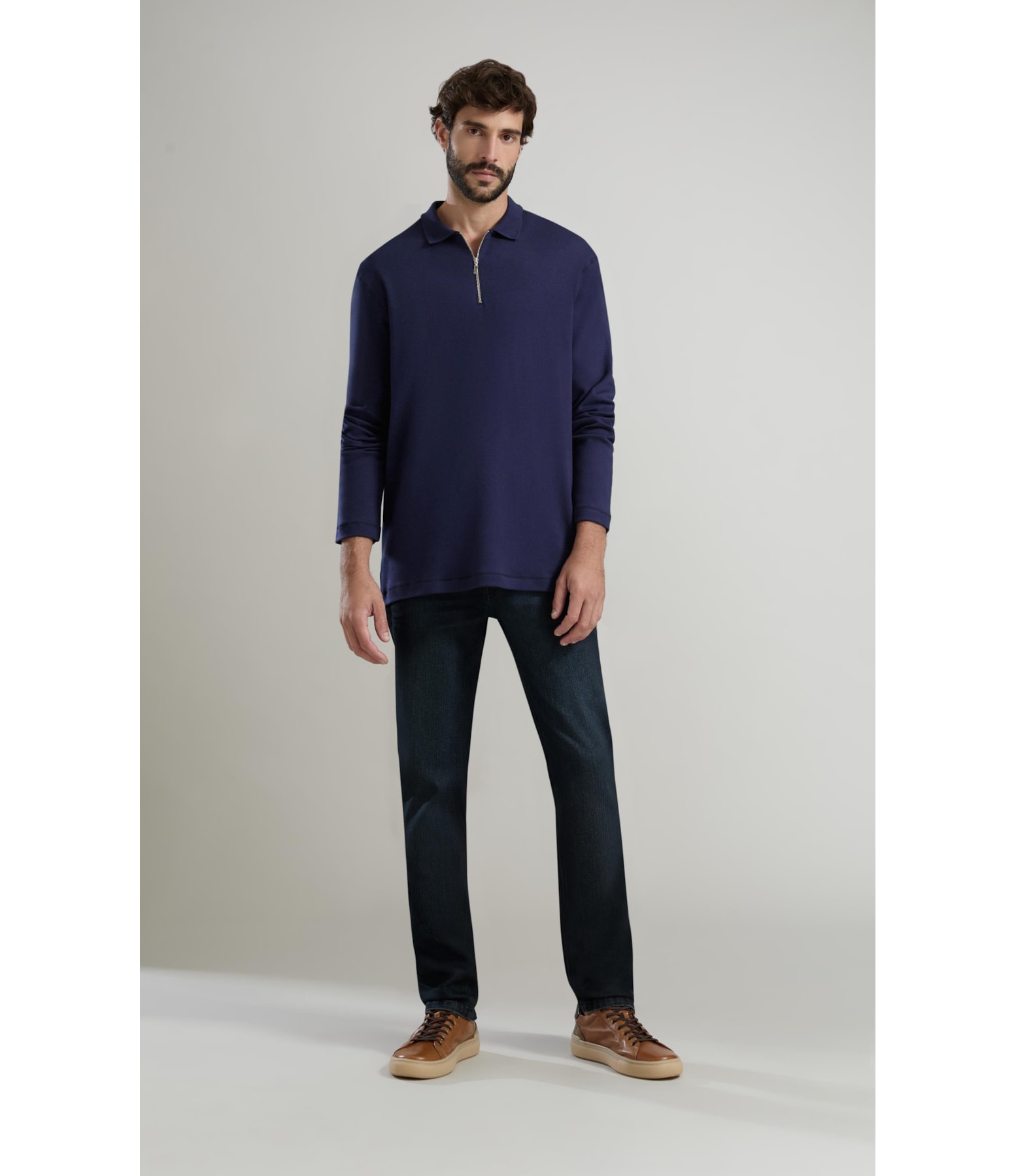 Calca Classic Denim Custom Fit Vitor Lav. 2144 - Lav.Escuro C/ Used