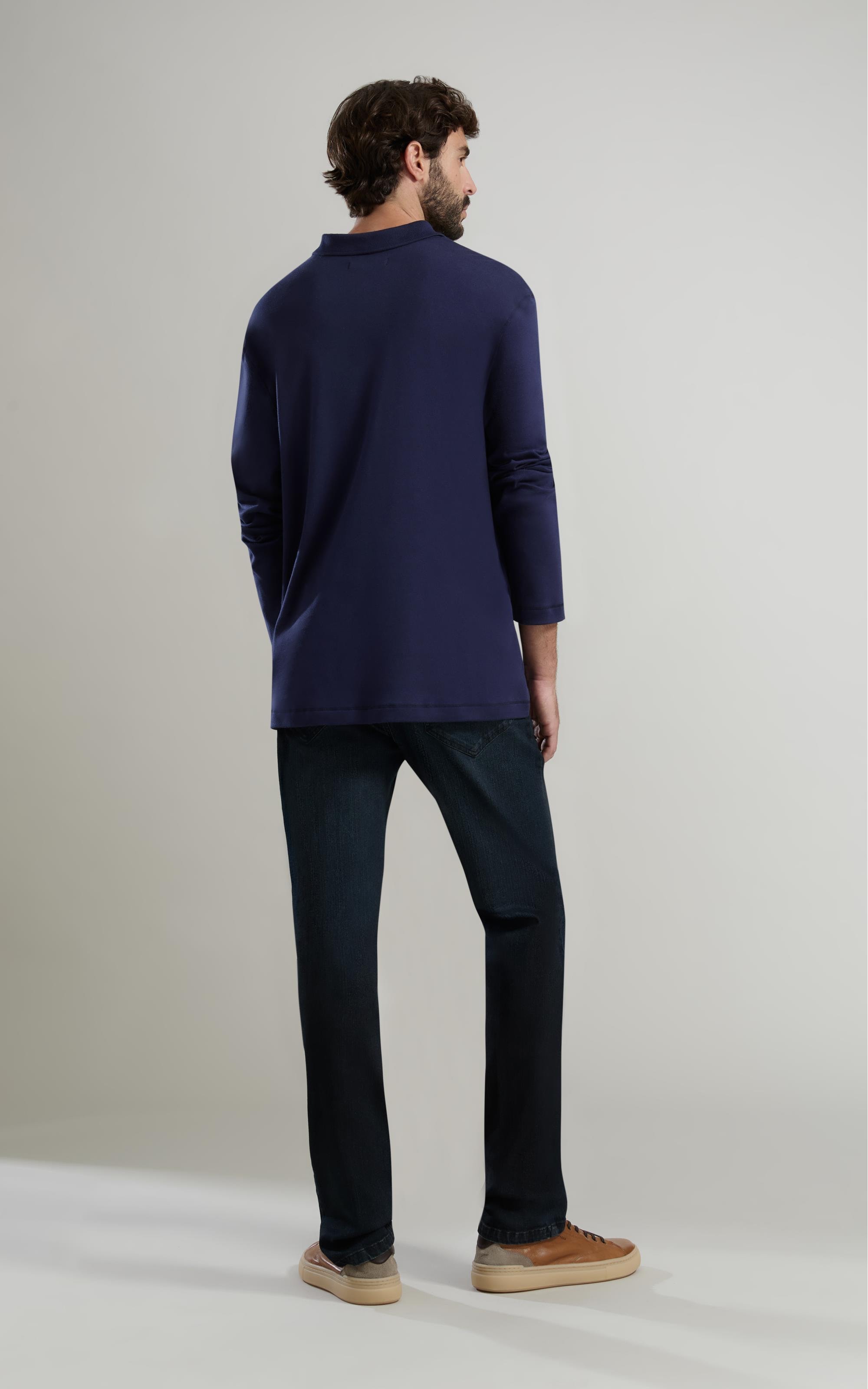 Calca Classic Denim Custom Fit Vitor Lav. 2144 - Lav.Escuro C/ Used