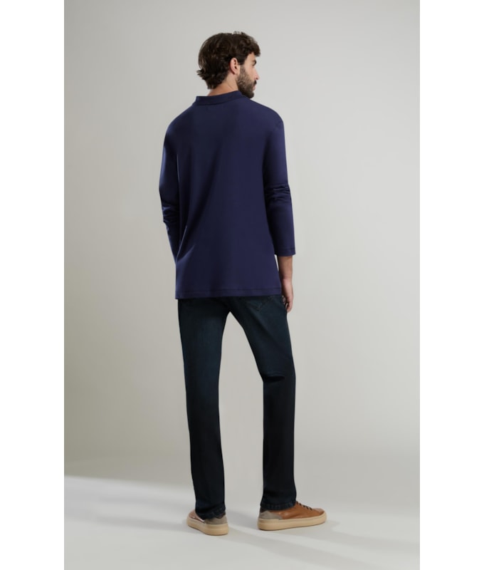 Calca Classic Denim Custom Fit Vitor Lav. 2144 - Lav.Escuro C/ Used