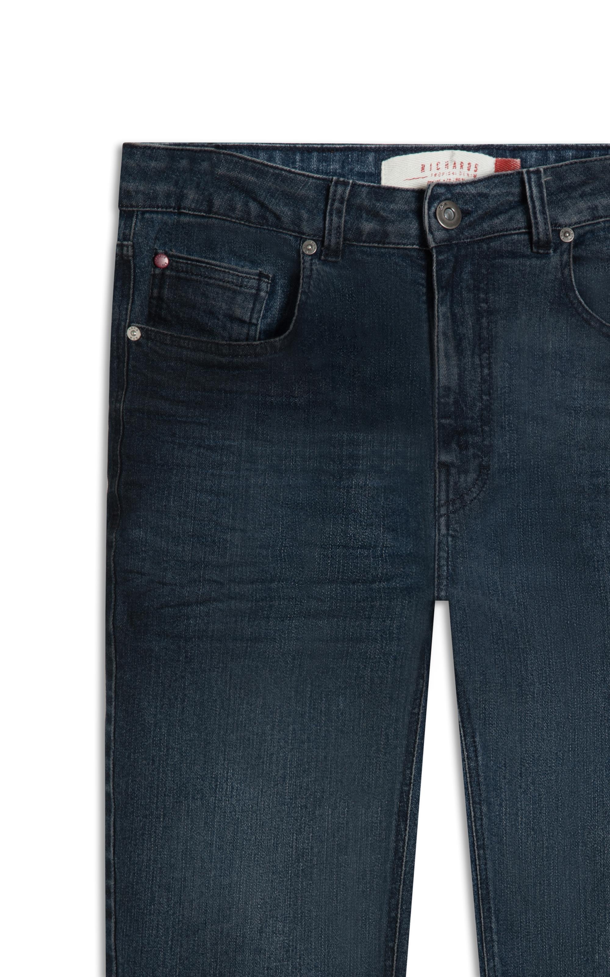 Calca Classic Denim Custom Fit Vitor Lav. 2144 - Lav.Escuro C/ Used