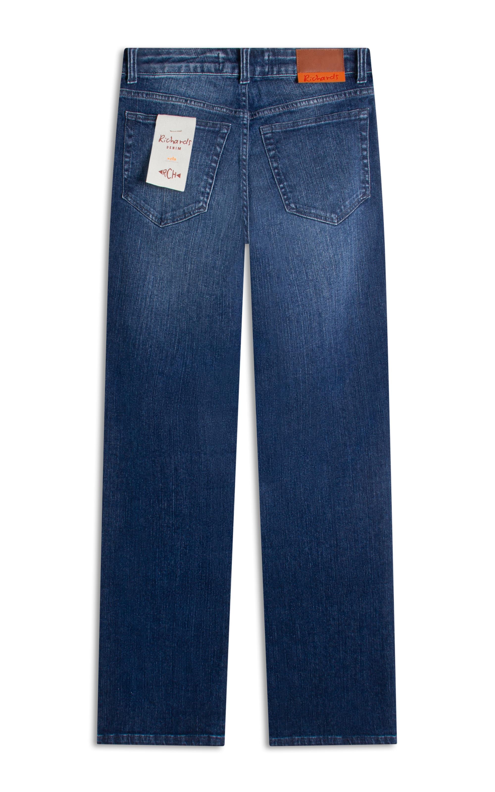 Calça Classic Denim Reta Milena 2150-Lav.Escuro Estonado