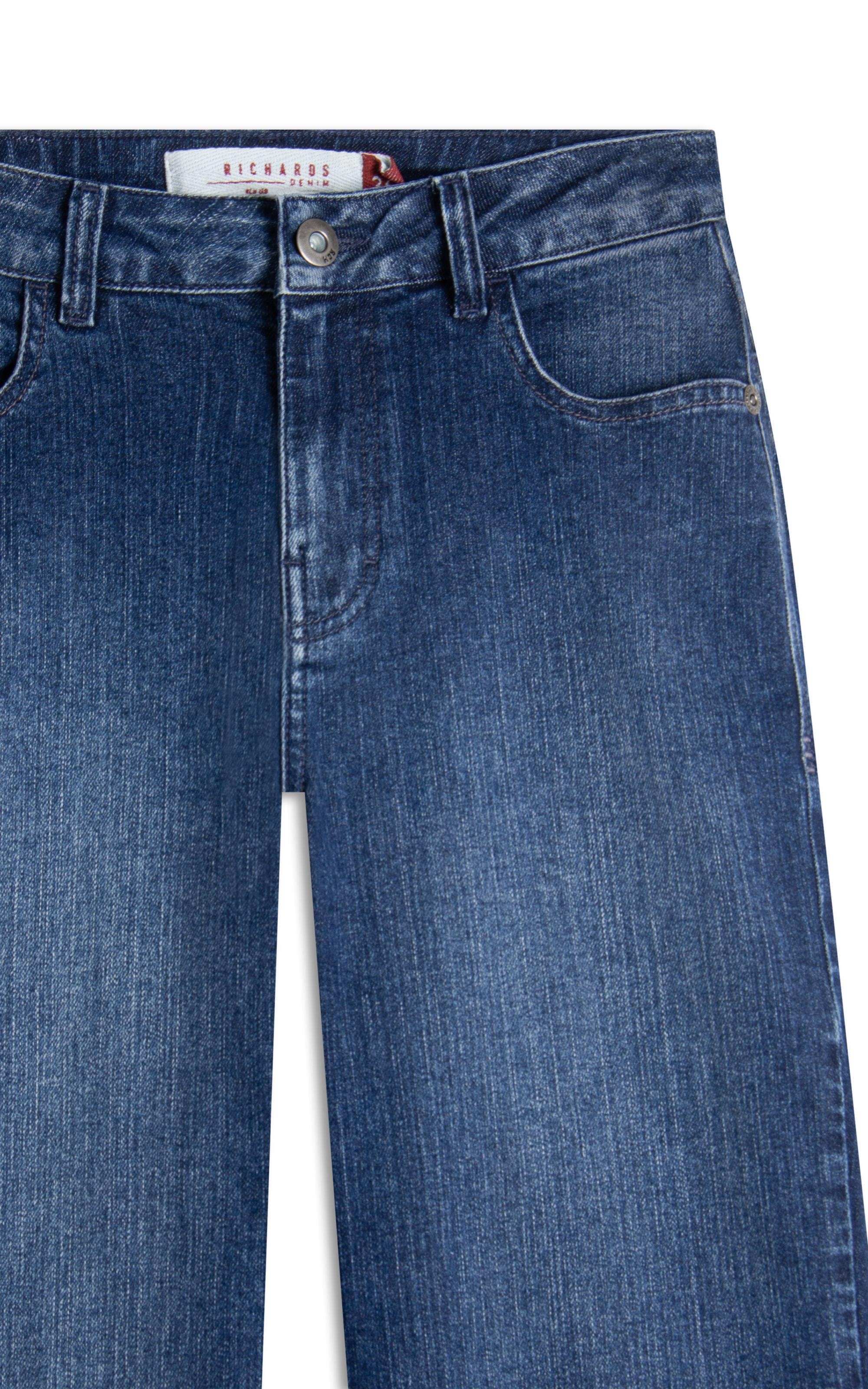 Calça Classic Denim Reta Milena 2150-Lav.Escuro Estonado