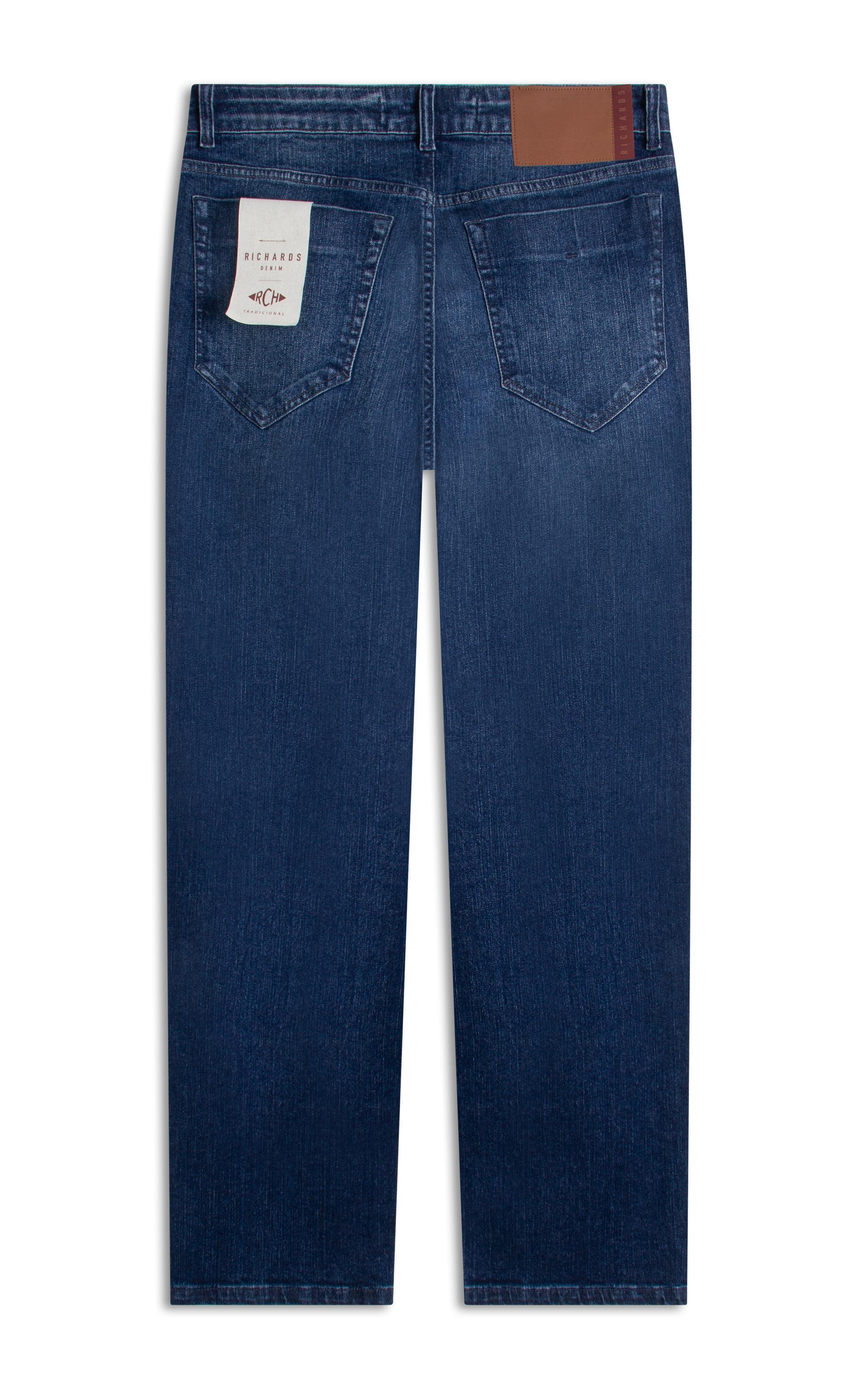 Calca Classic Denim Tradicional Caio Lav.Escuro Estonado