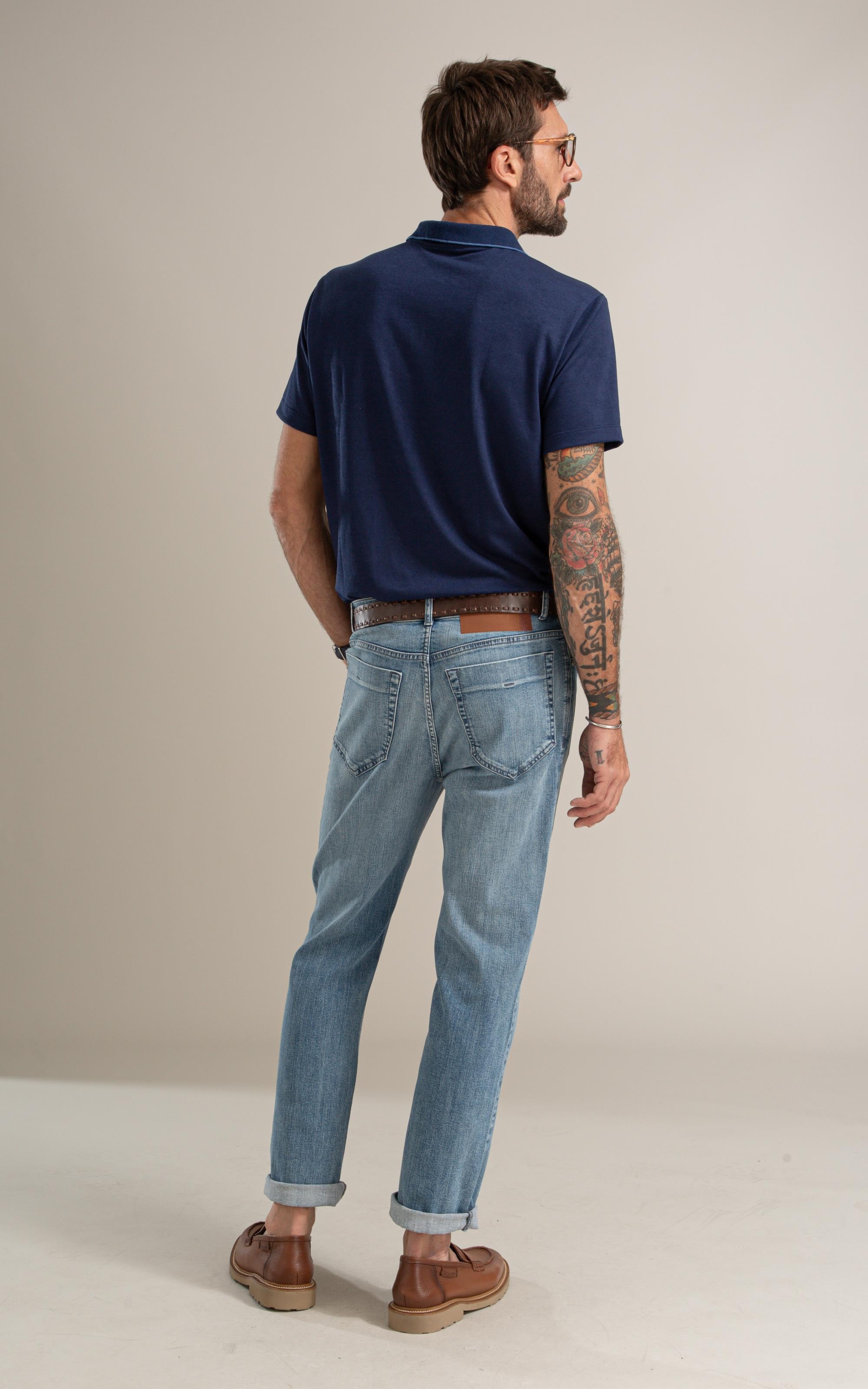 Calca Classic Heaven Blue Lav. Médio C/ Stone