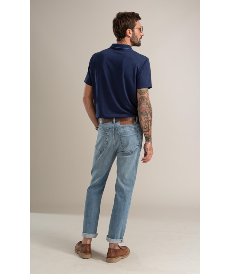 Calca Classic Heaven Blue Lav. Médio C/ Stone
