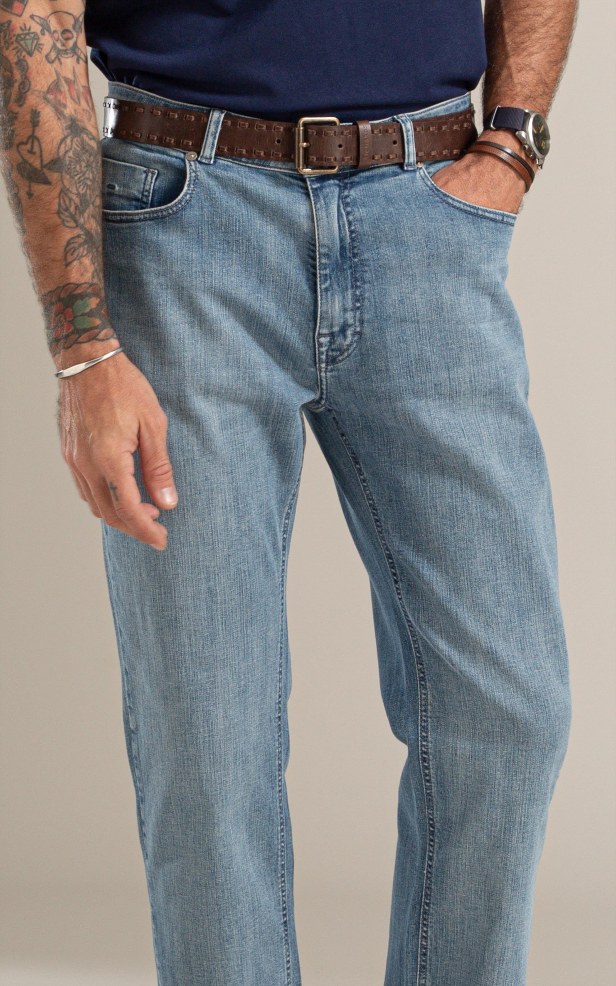 Calca Classic Heaven Blue Lav. Médio C/ Stone