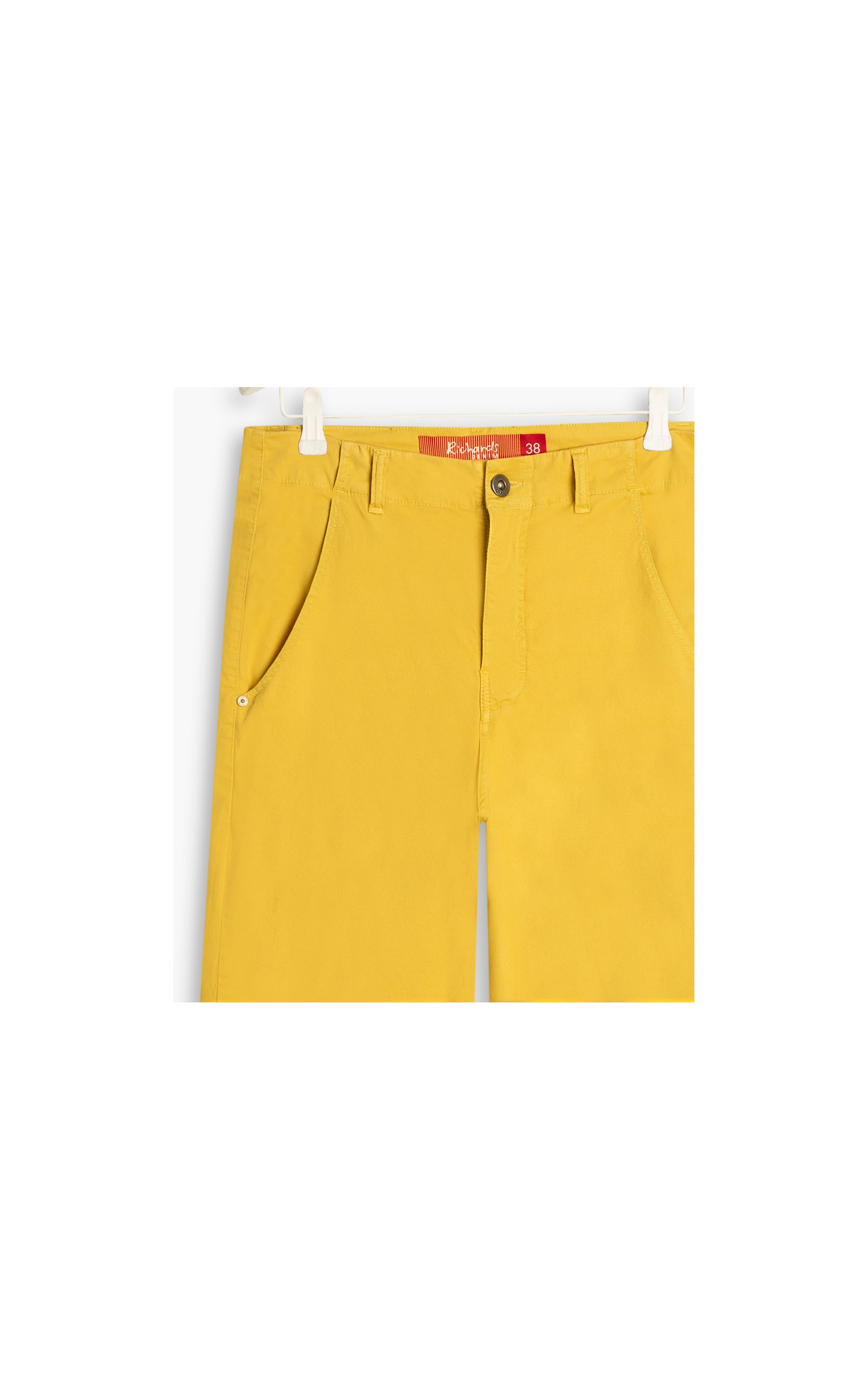 Calça Clochard Navy Color Canvas Amarelo Claro