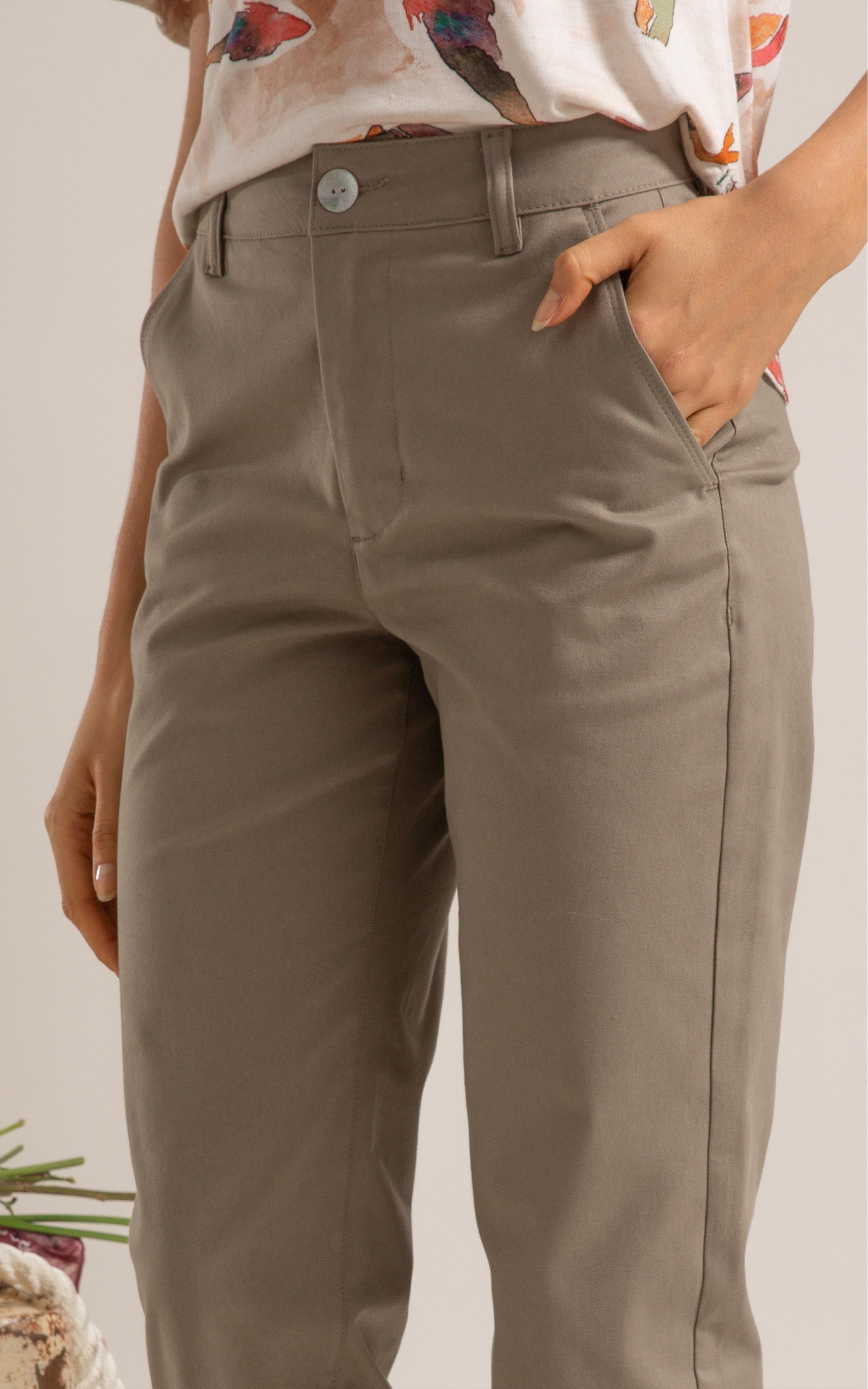 Calça Color Twill Power Reta Piece Dye Castor
