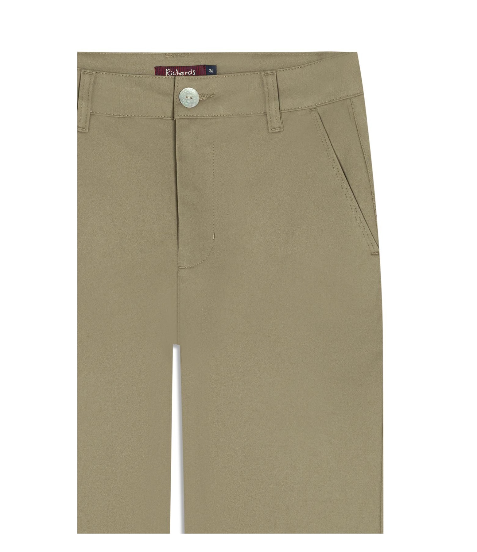 Calça Color Twill Power Reta Piece Dye Castor