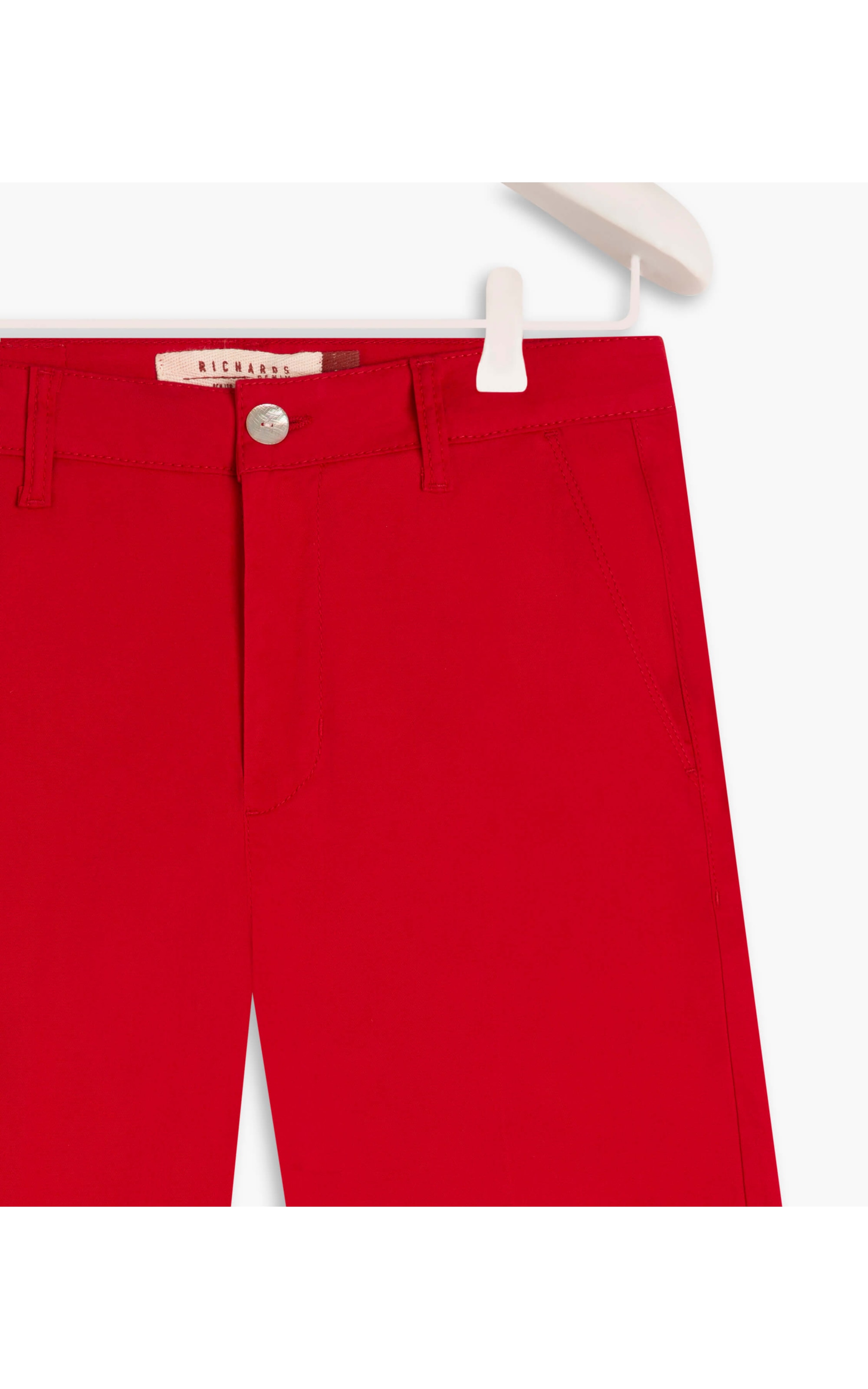 Calça Color Twill Power Reta Piece Dye Vermelho
