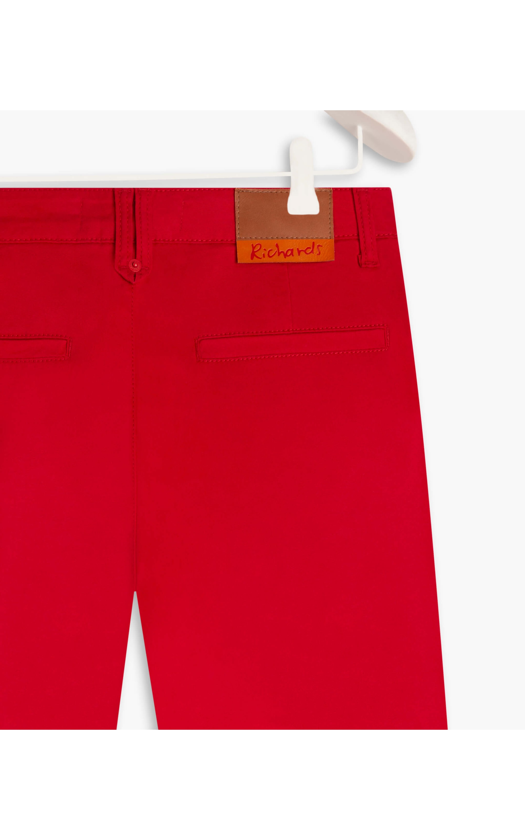 Calça Color Twill Power Reta Piece Dye Vermelho