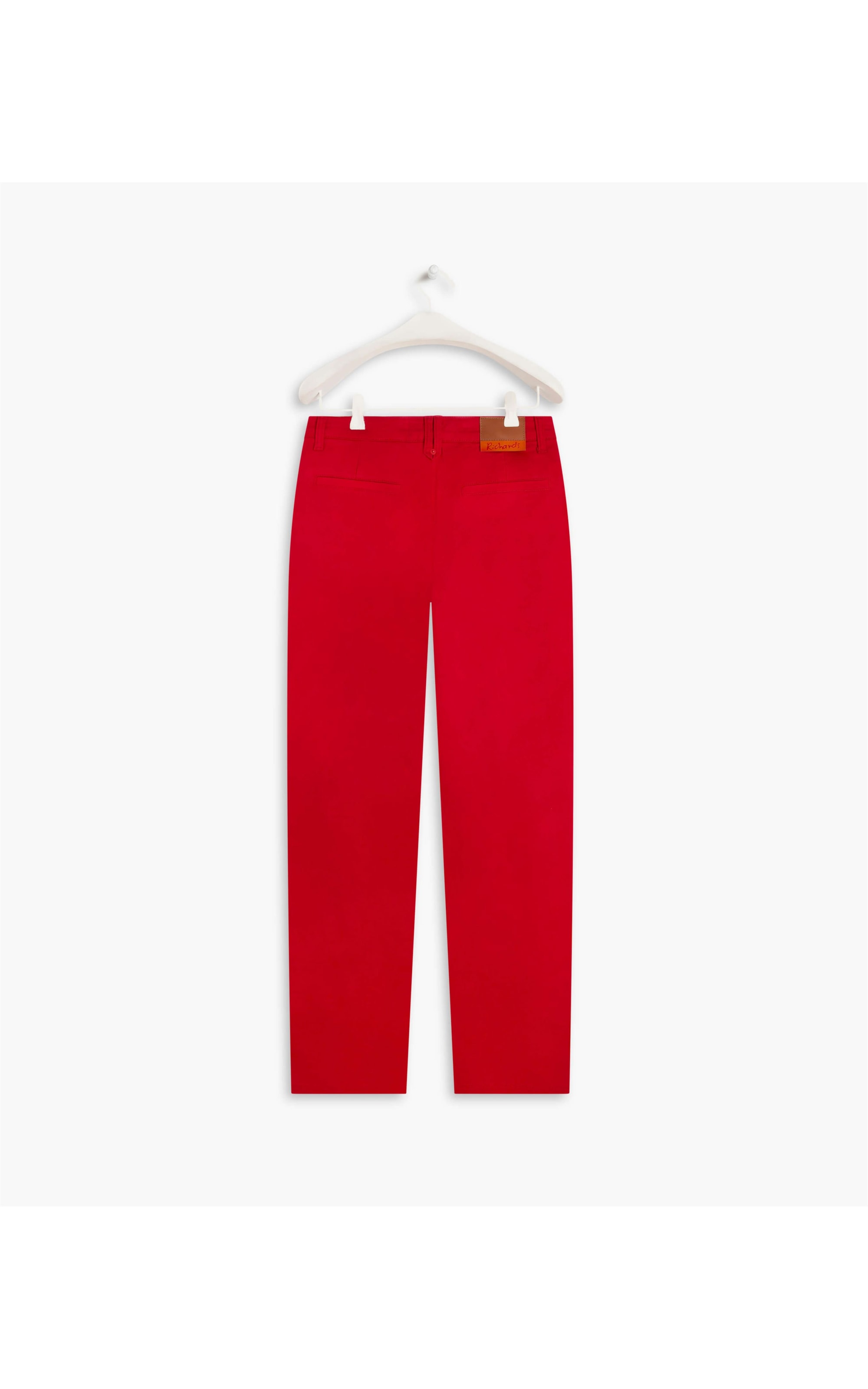 Calça Color Twill Power Reta Piece Dye Vermelho