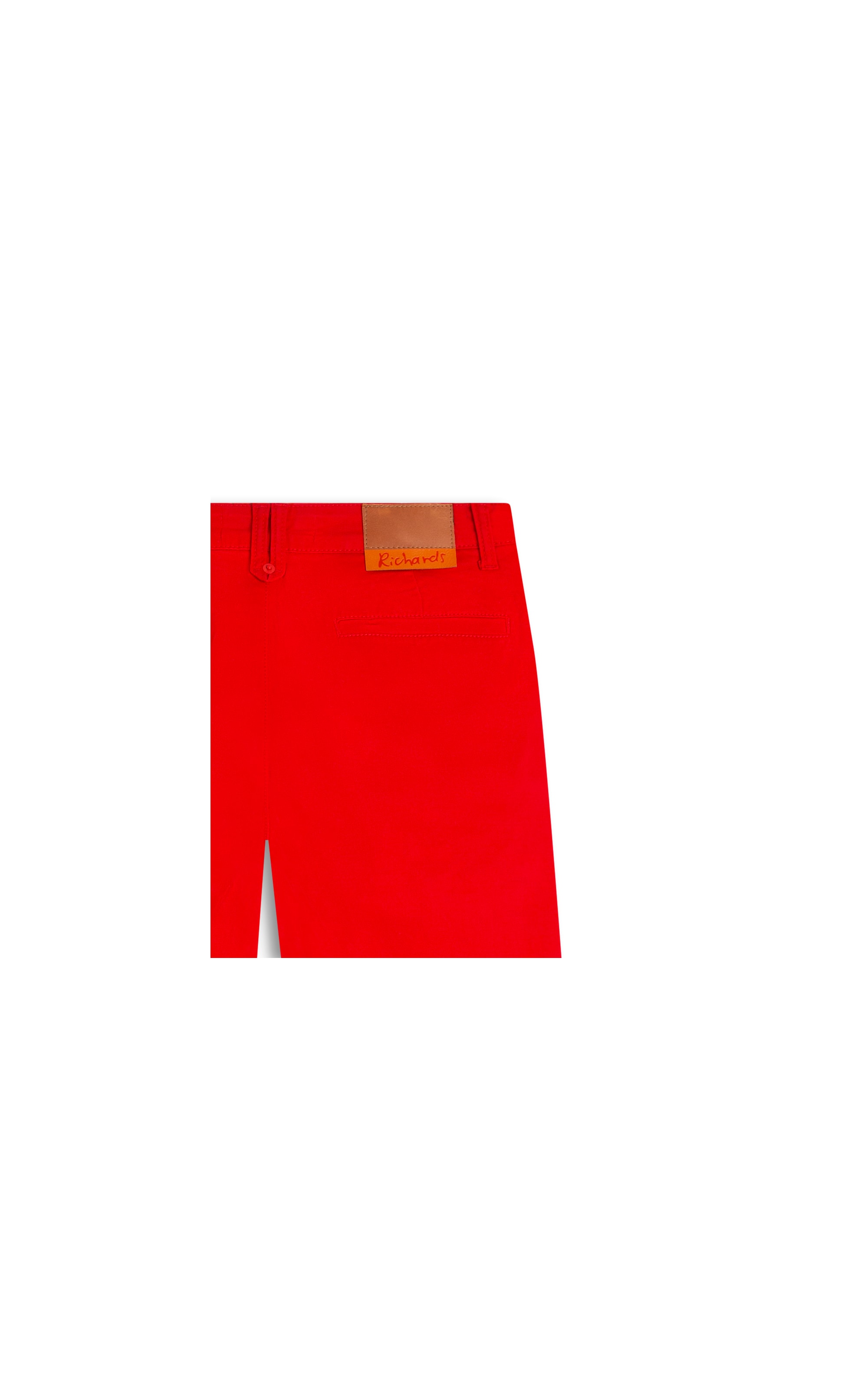 Calça Color Twill Power Reta Piece Dye Vermelho