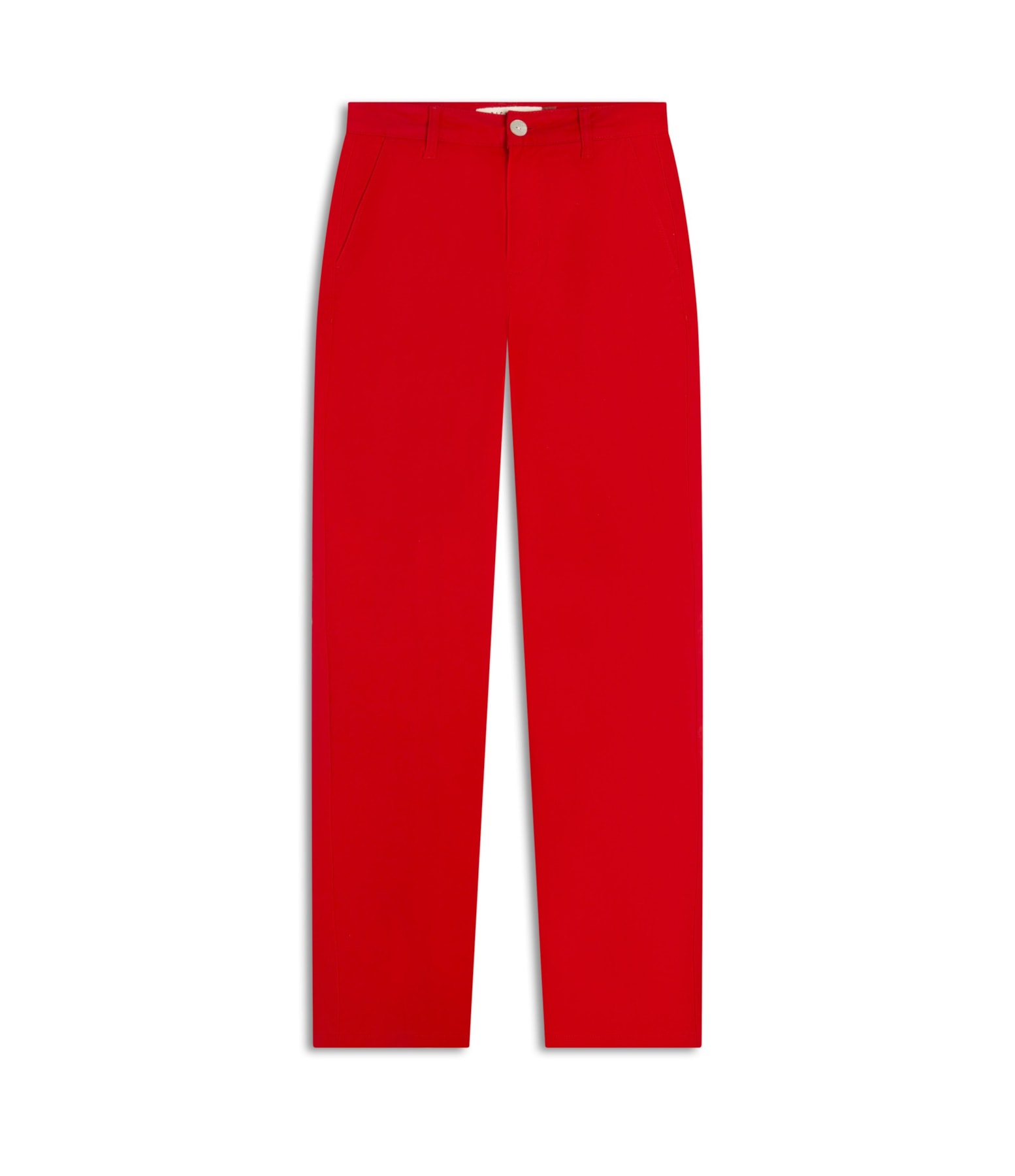 Calça Color Twill Power Reta Piece Dye Vermelho Mescla