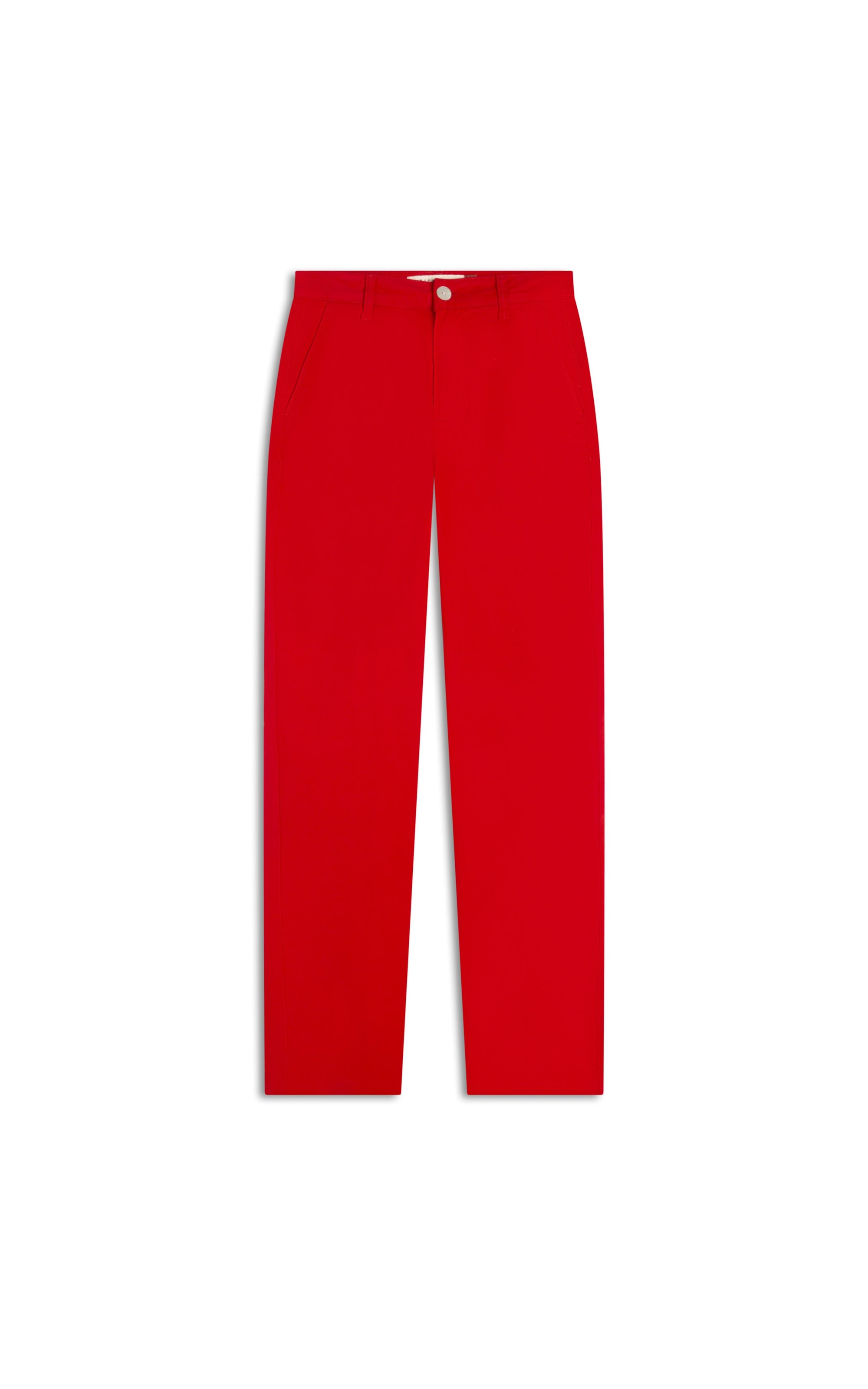 Calça Color Twill Power Reta Piece Dye Vermelho Mescla