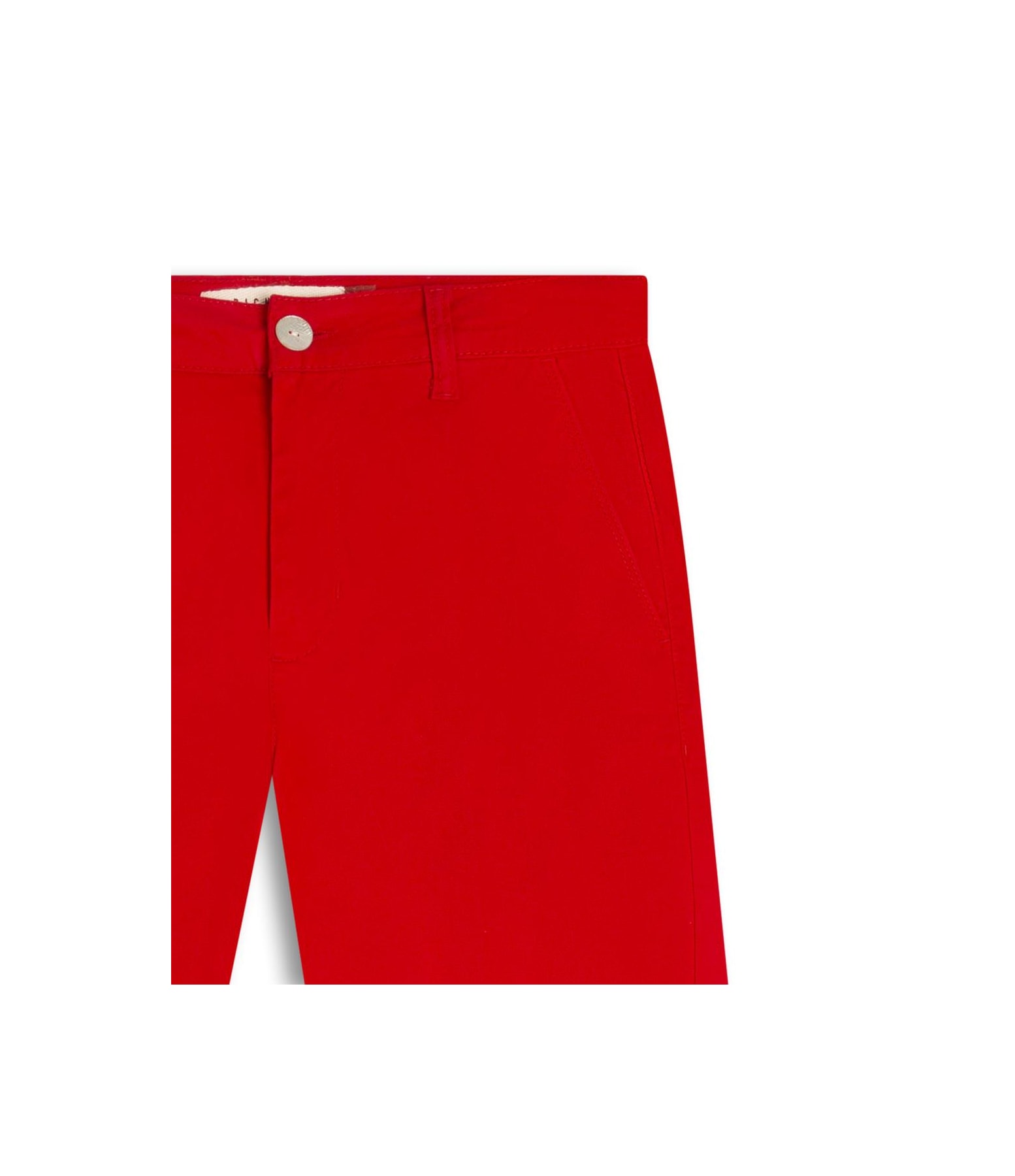 Calça Color Twill Power Reta Piece Dye Vermelho Mescla