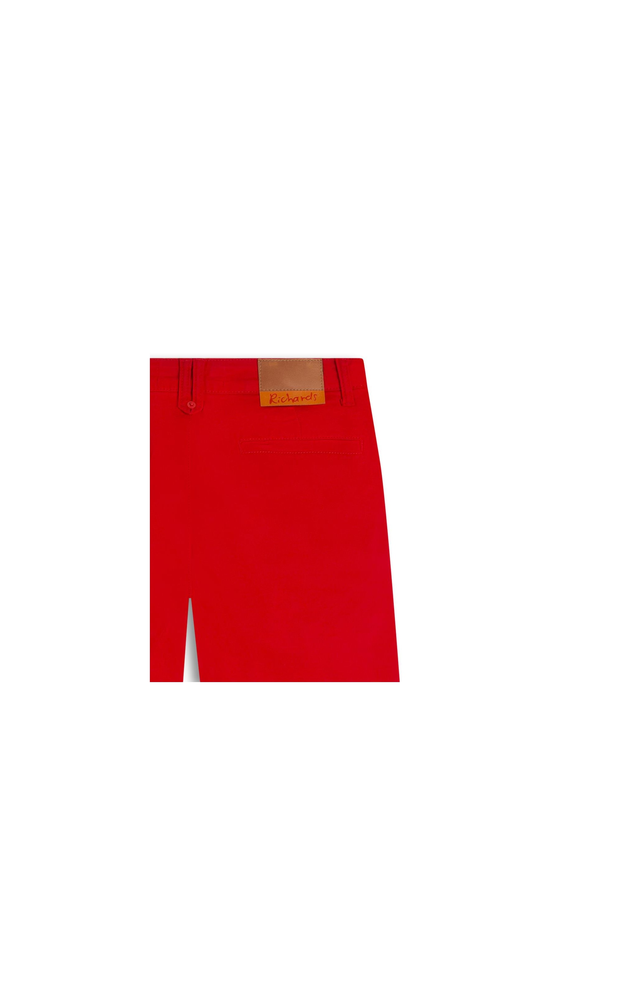 Calça Color Twill Power Reta Piece Dye Vermelho Mescla