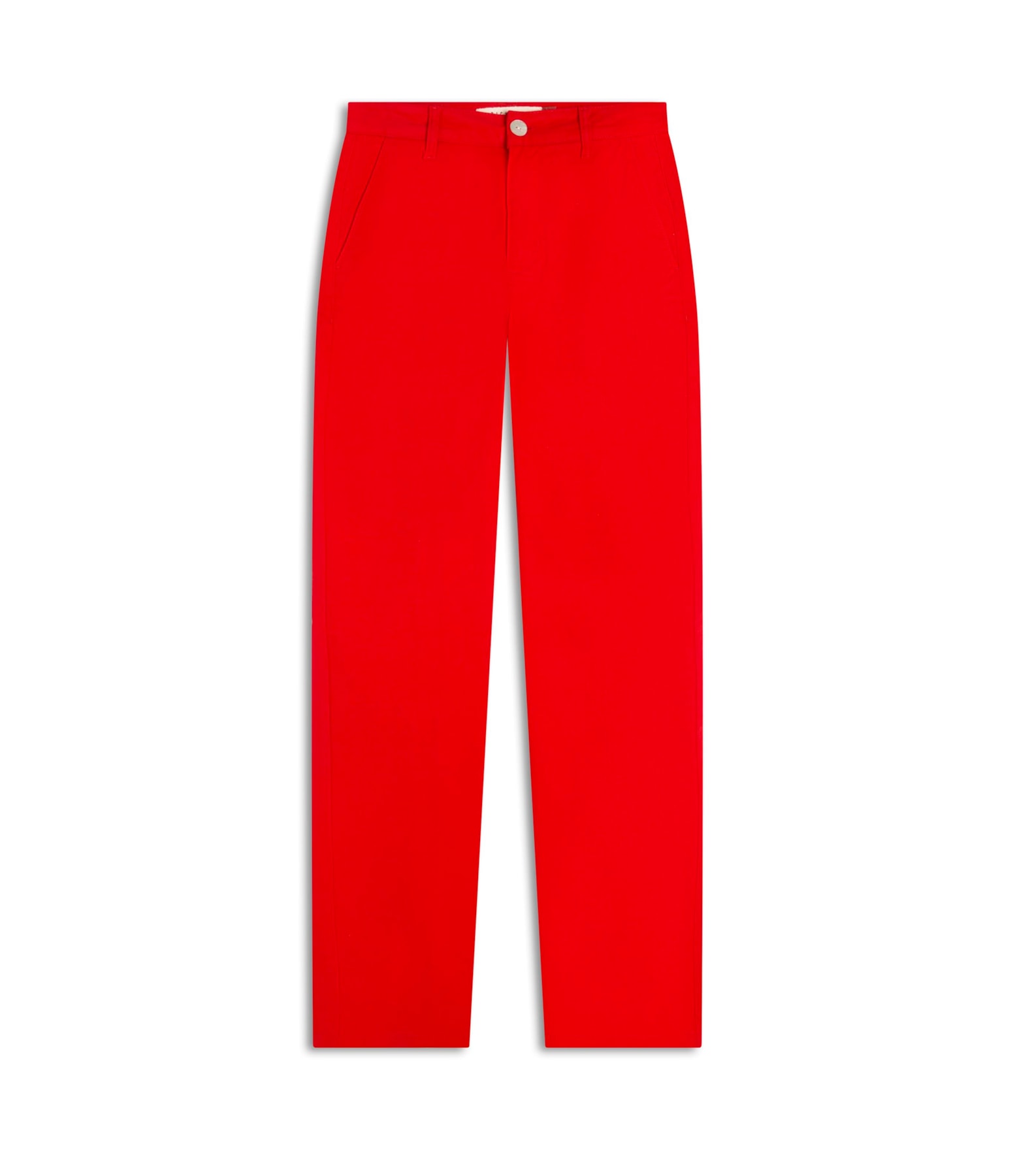 Calça Color Twill Power Reta Piece Dye Vermelho Mescla