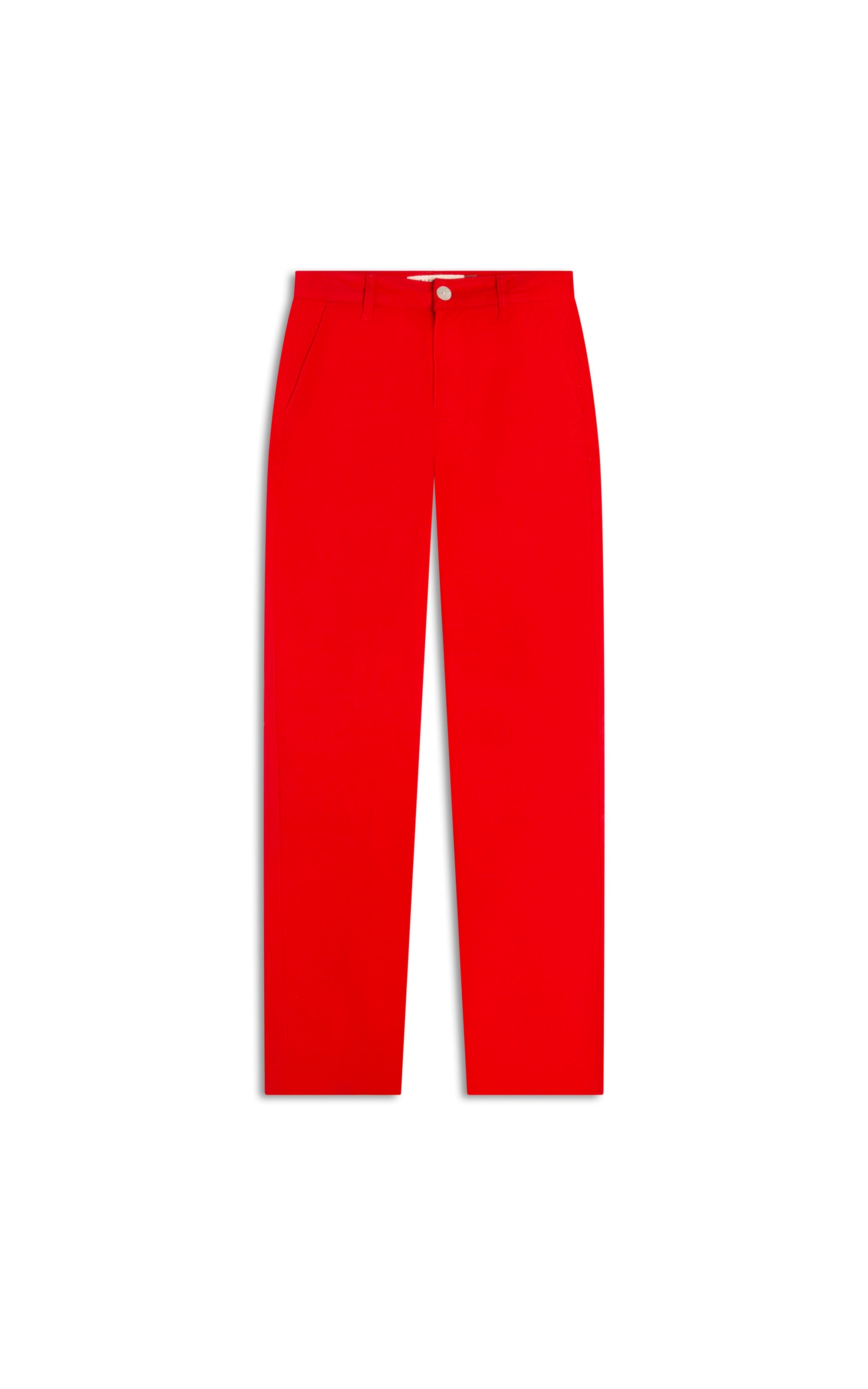 Calça Color Twill Power Reta Piece Dye Vermelho Mescla