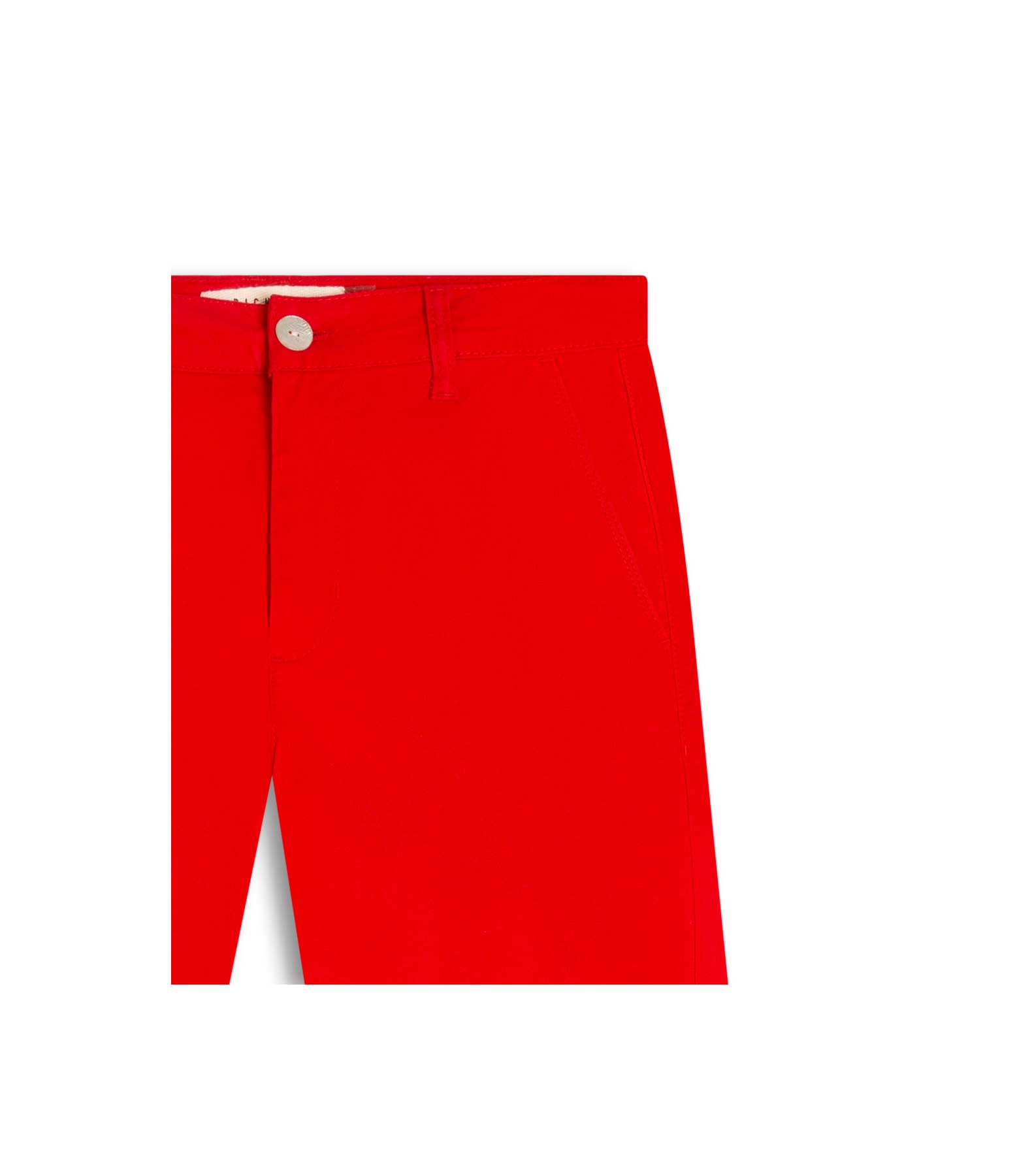 Calça Color Twill Power Reta Piece Dye Vermelho Mescla