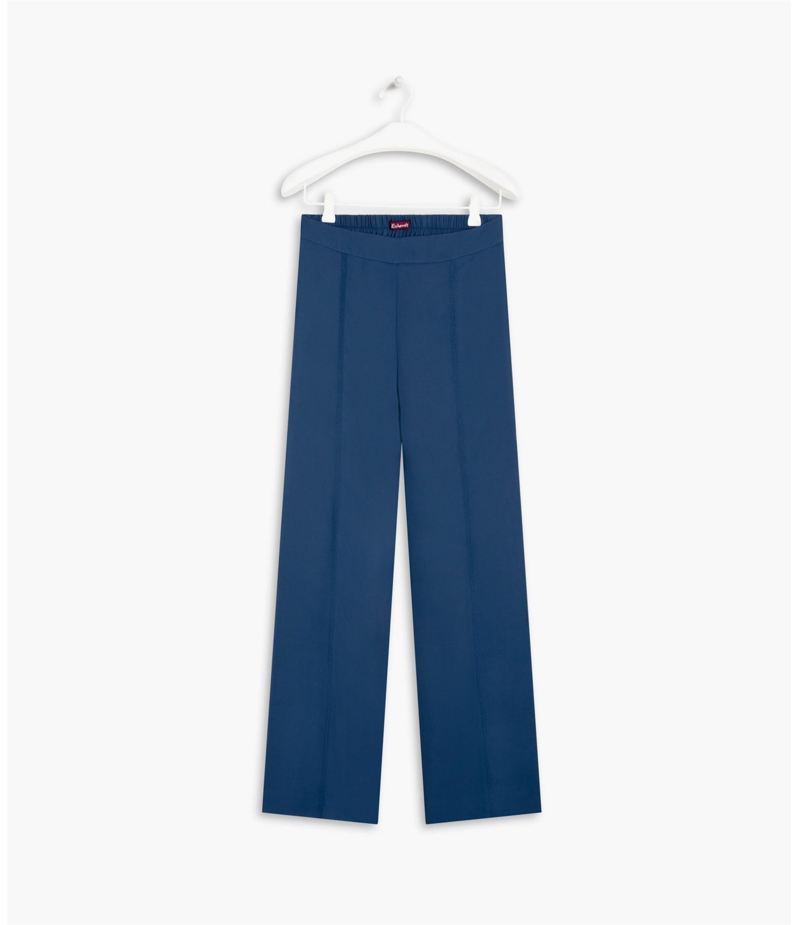 Calça Creta Lisa Azul Seco