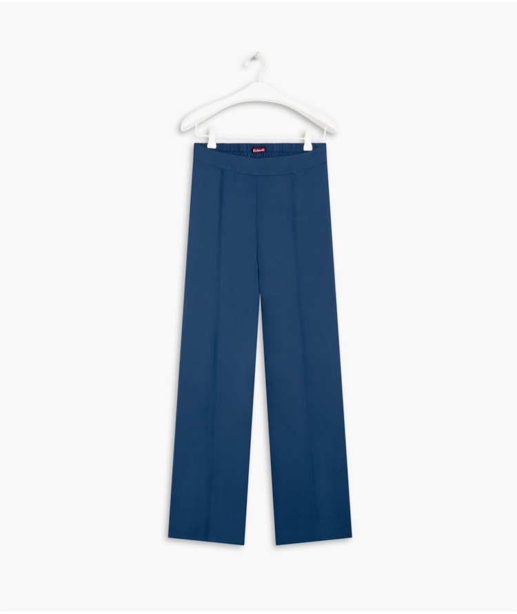 Calça Creta Lisa Azul Seco