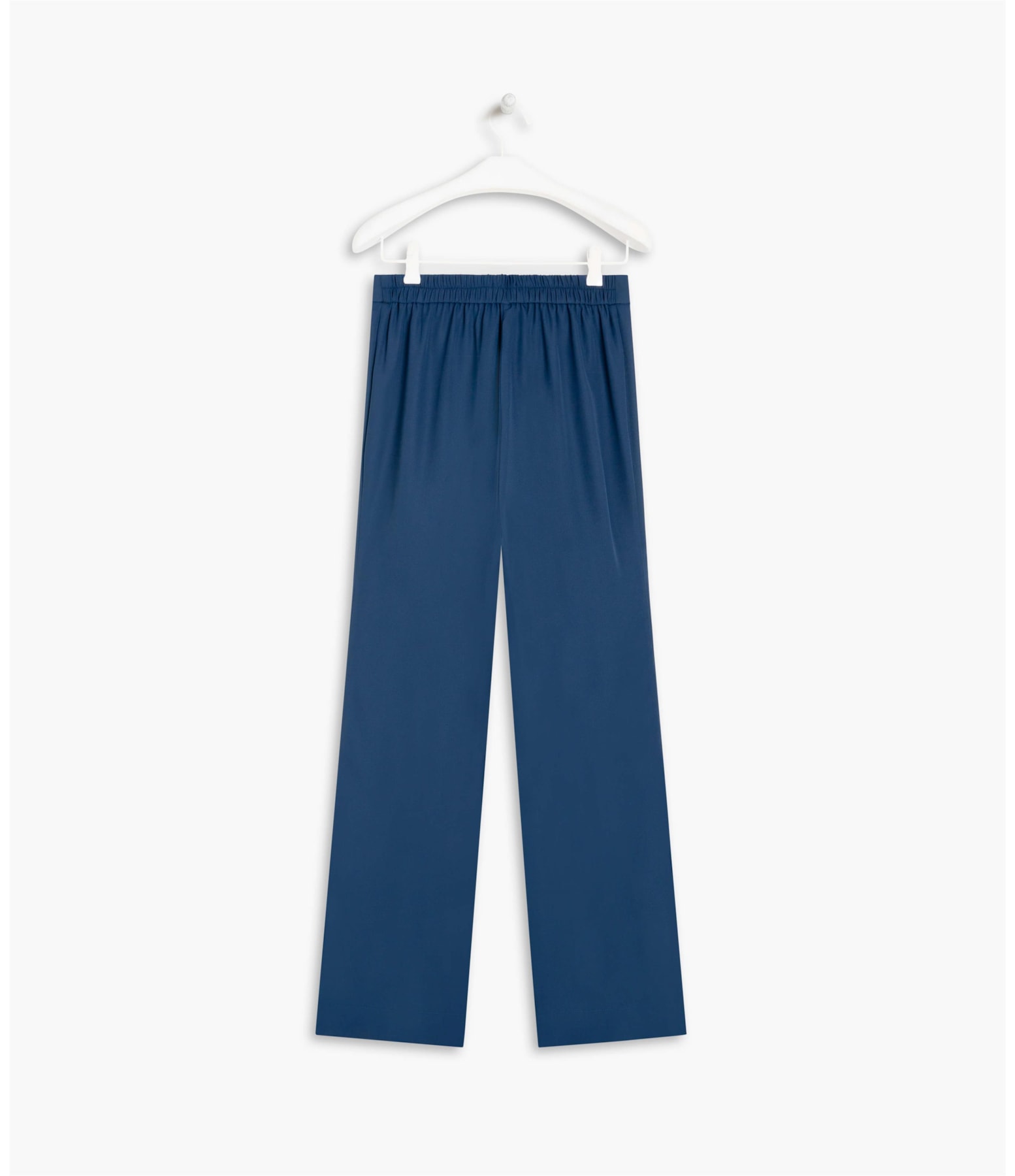 Calça Creta Lisa Azul Seco