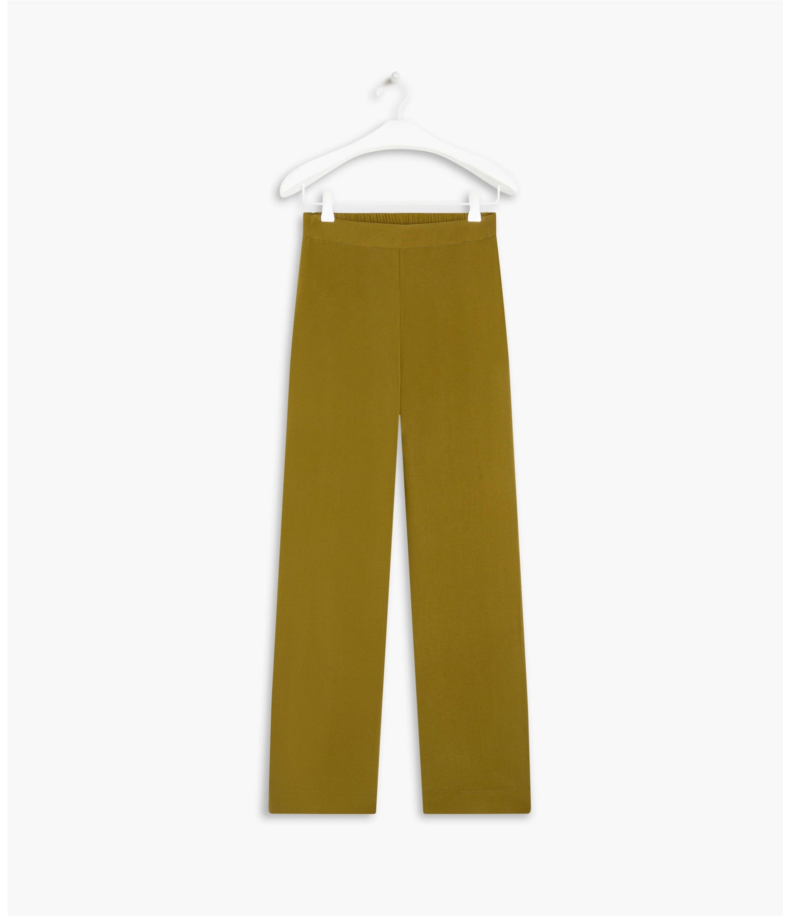  Calça Creta Seda Lisa Gd Musgo