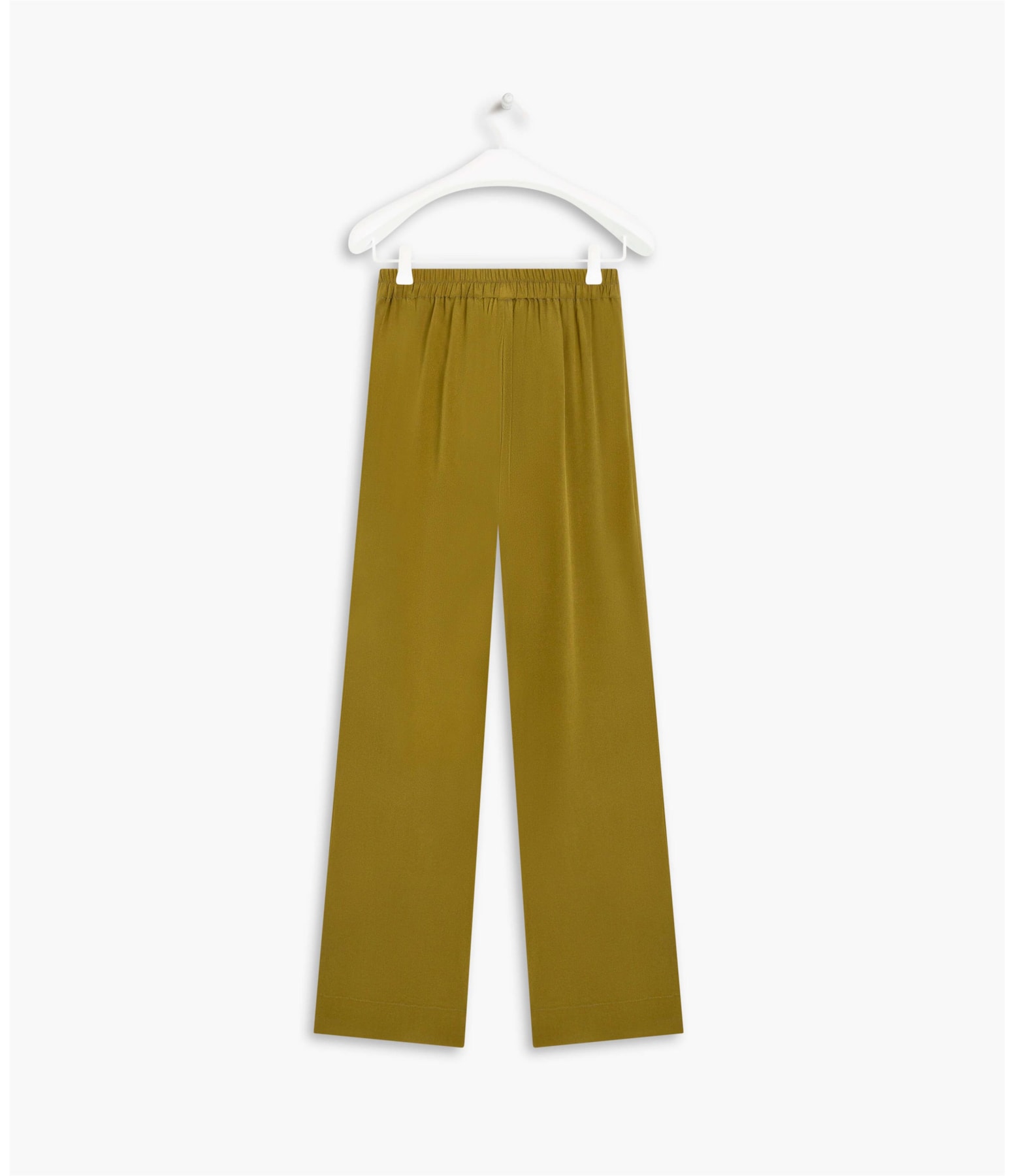  Calça Creta Seda Lisa Gd Musgo