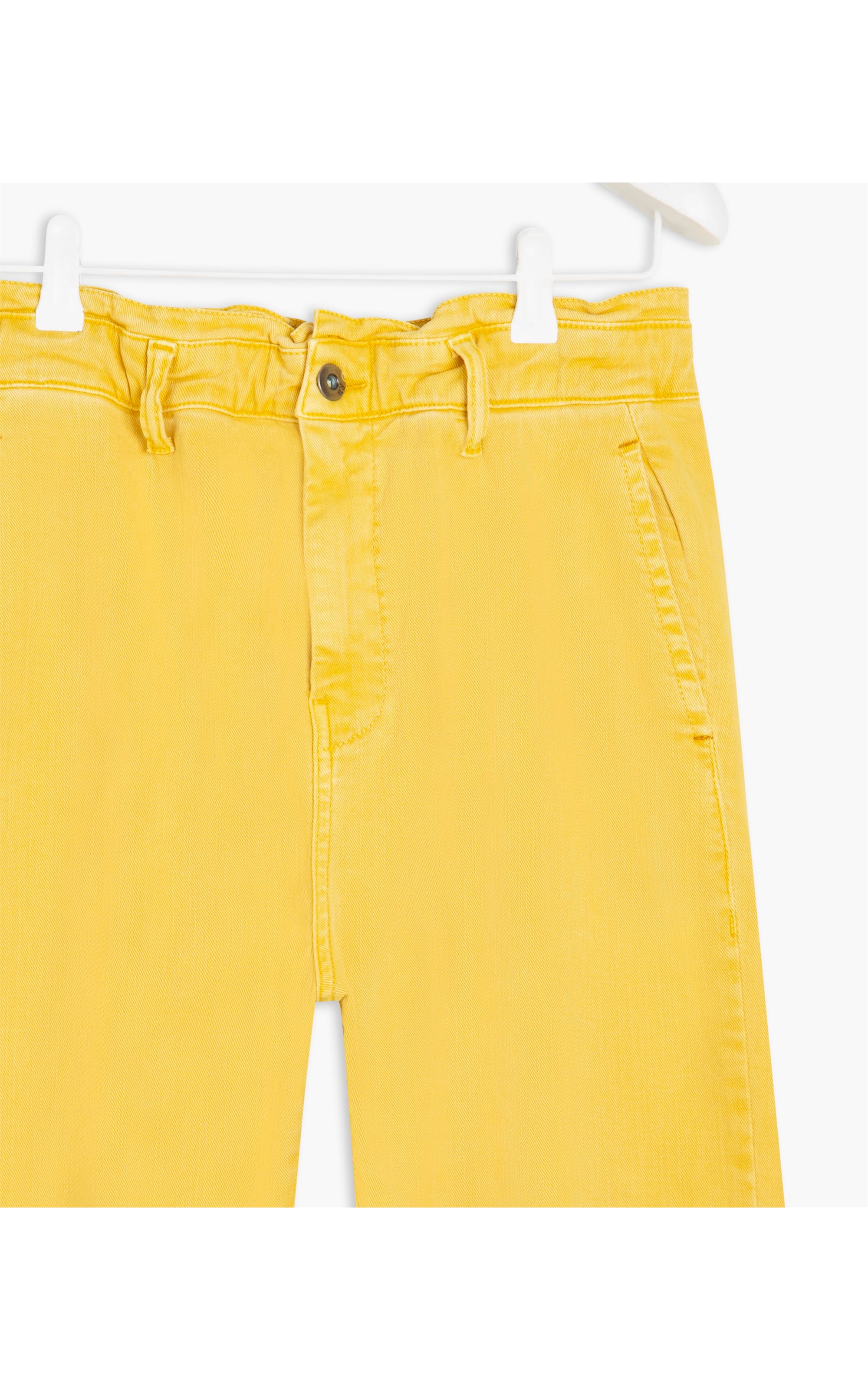 Calça Daisy Denim Color Stretch Baggy Mostarda