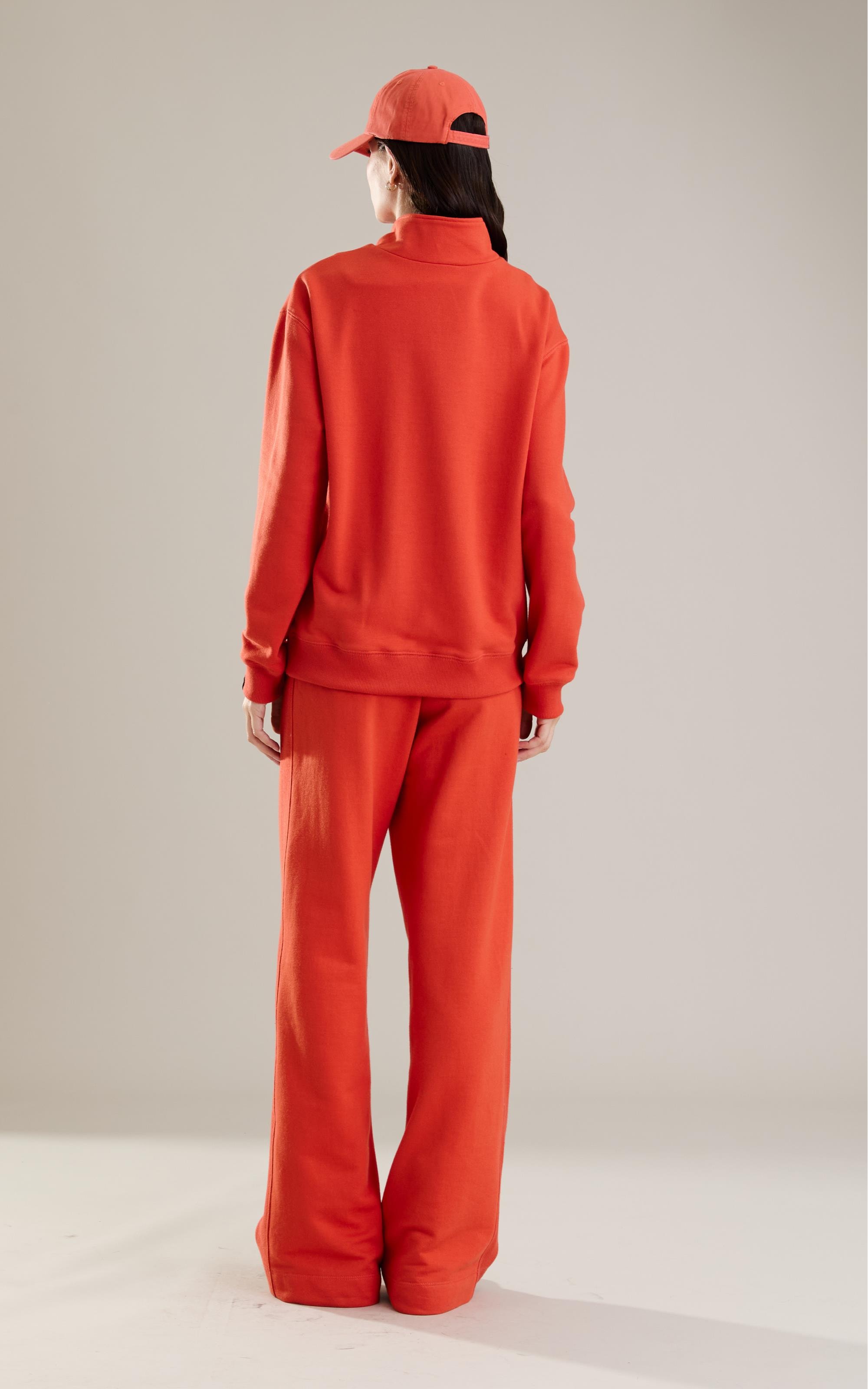 Calça de Moletom Margot Recorte Lateral Abobora