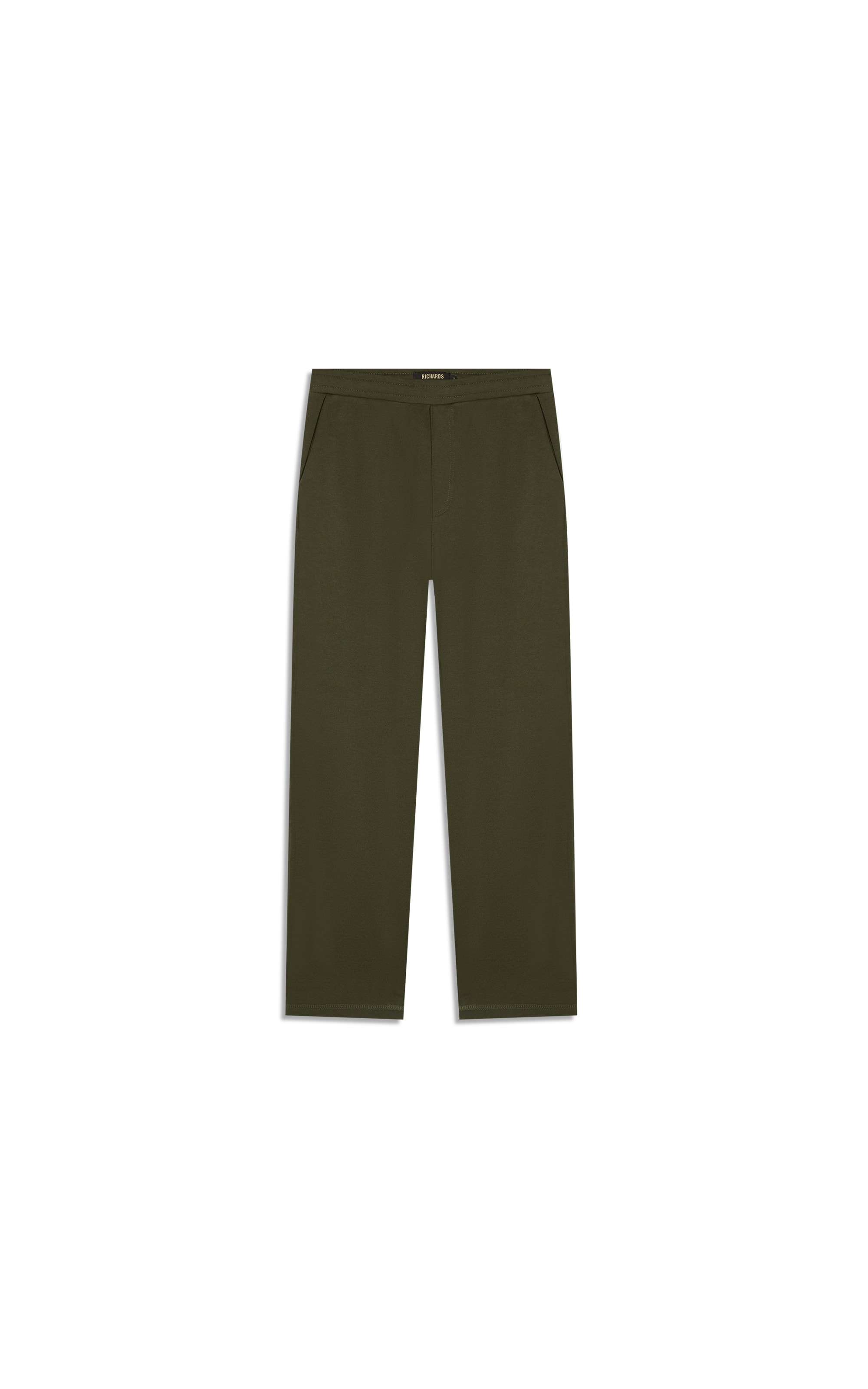 Calca de Moletom Sem Felpa Matteo Verde Militar