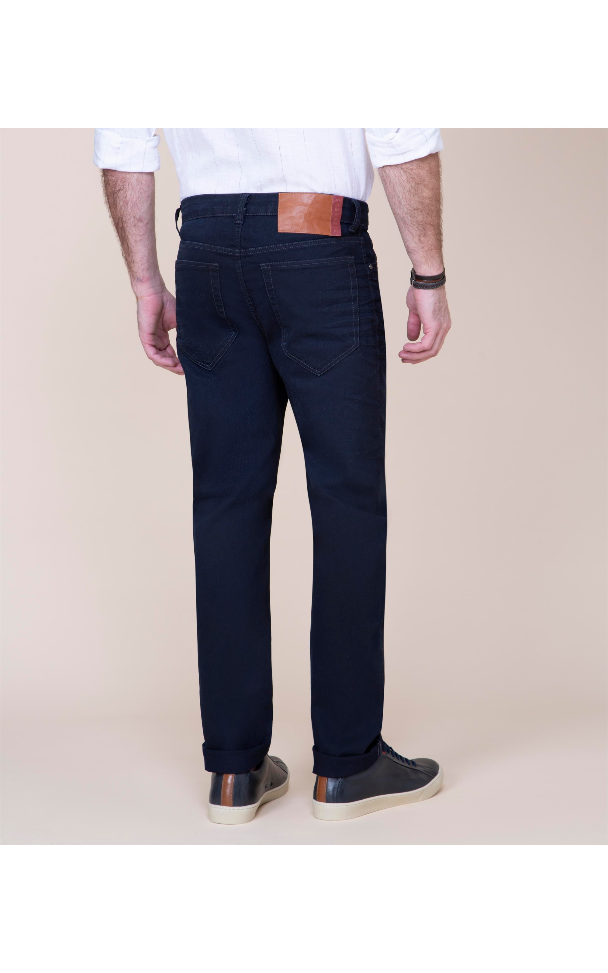 Calça Deep Sea Basic Bruno Lav.Super Stone+lixado+used Frente..