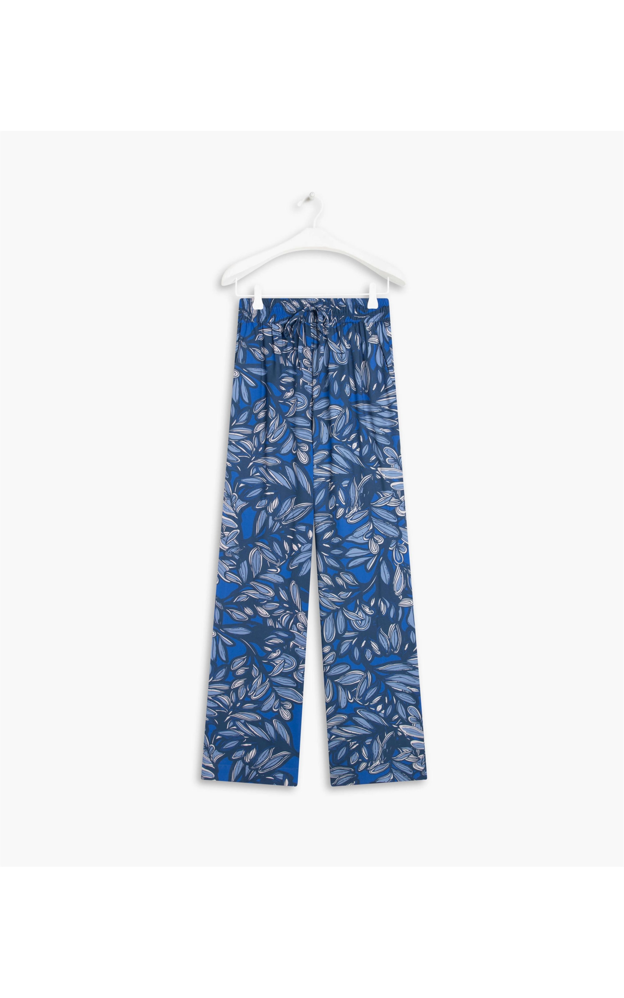 Calça Falesia Barrado Viscose Royal