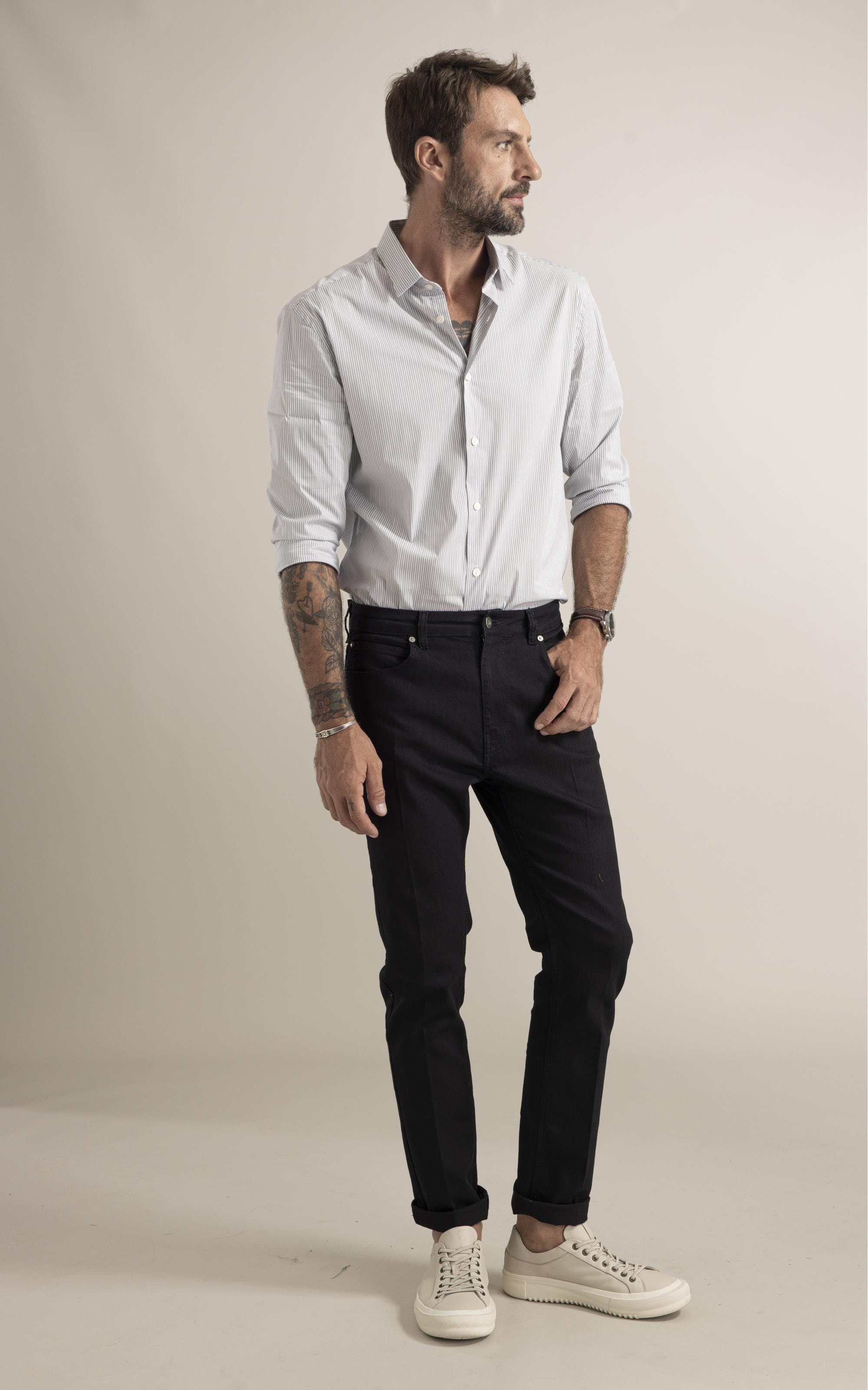 Calça First Black  35 Lav.Amaciado