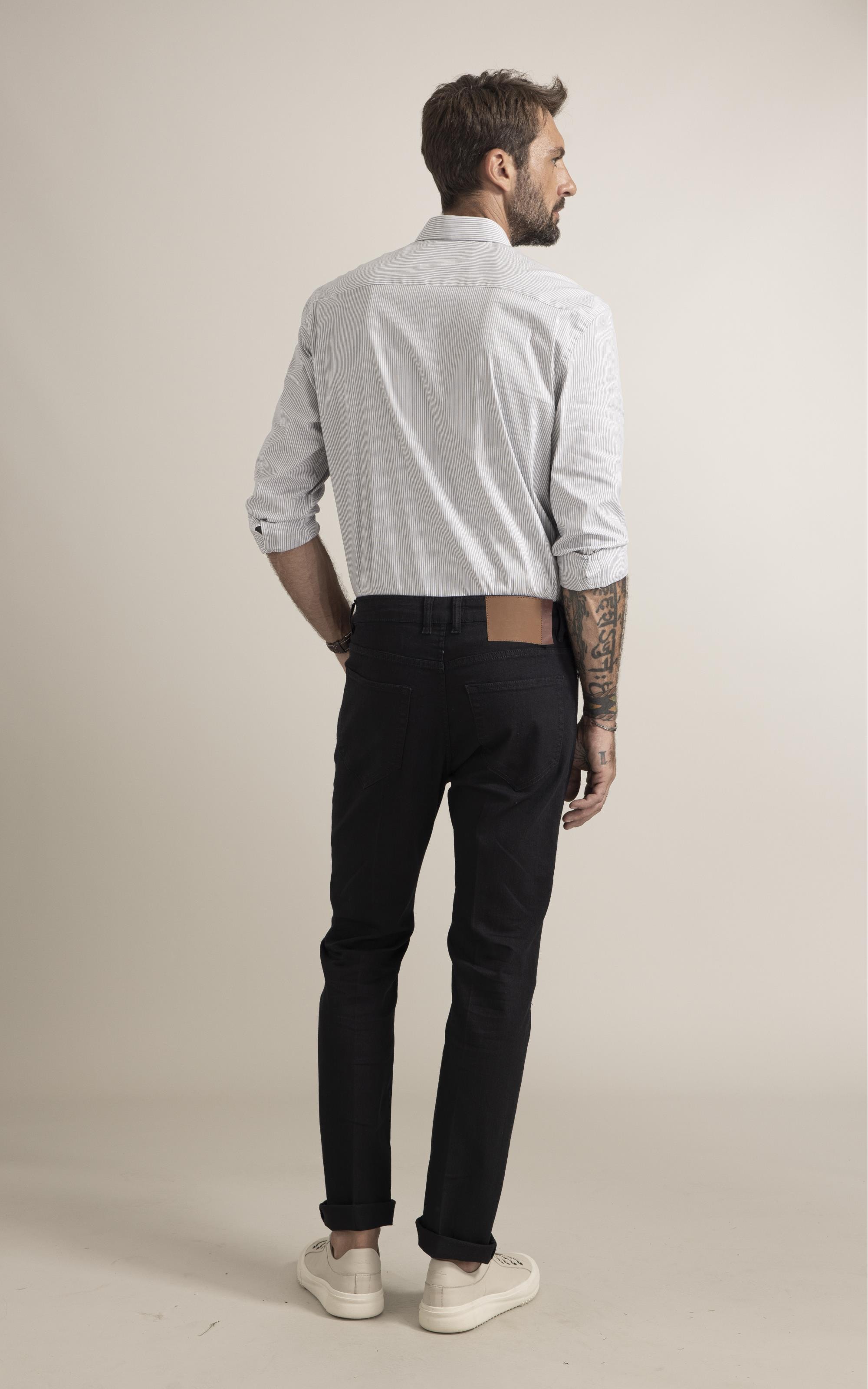 Calça First Black  35 Lav.Amaciado