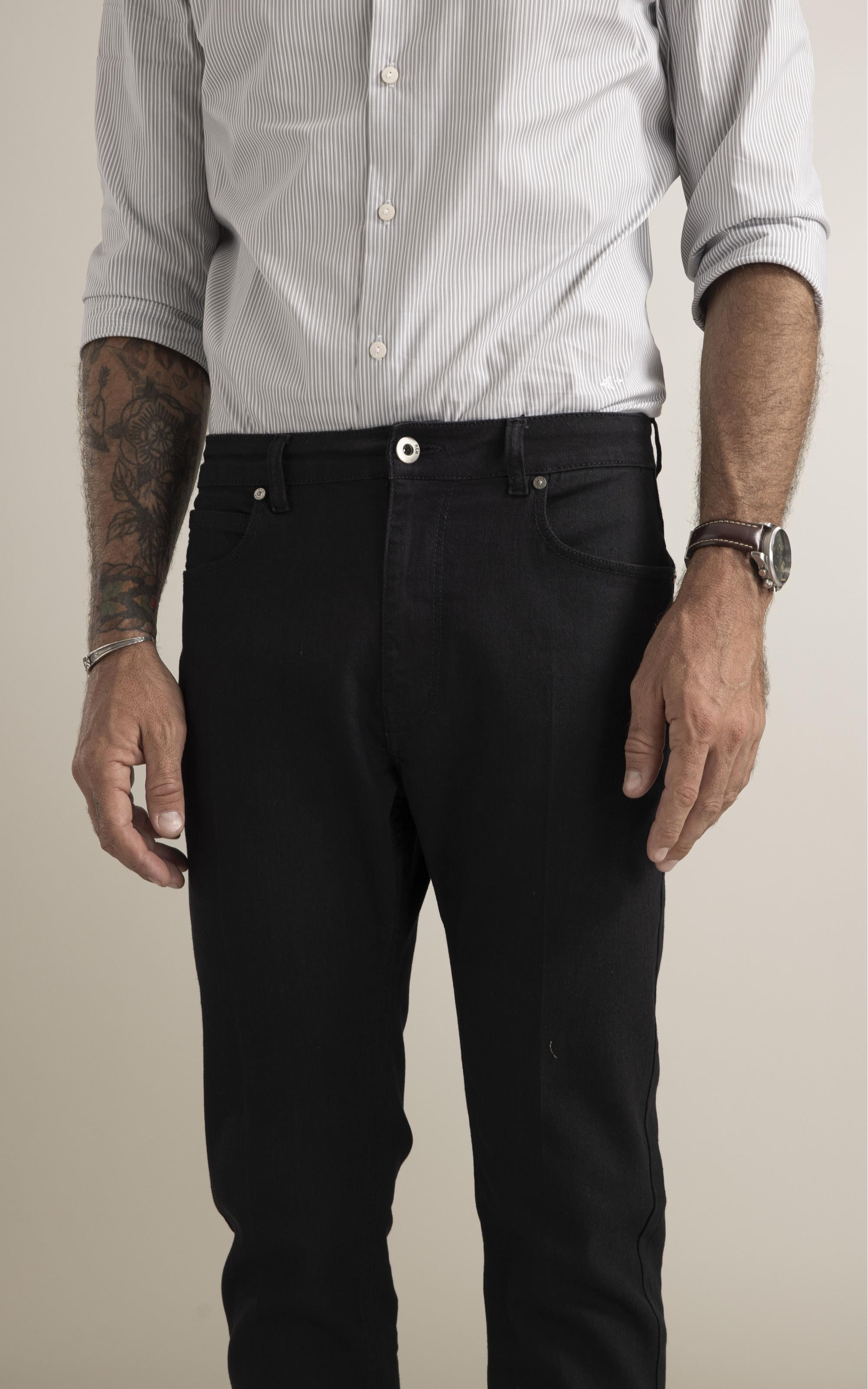 Calça First Black  35 Lav.Amaciado