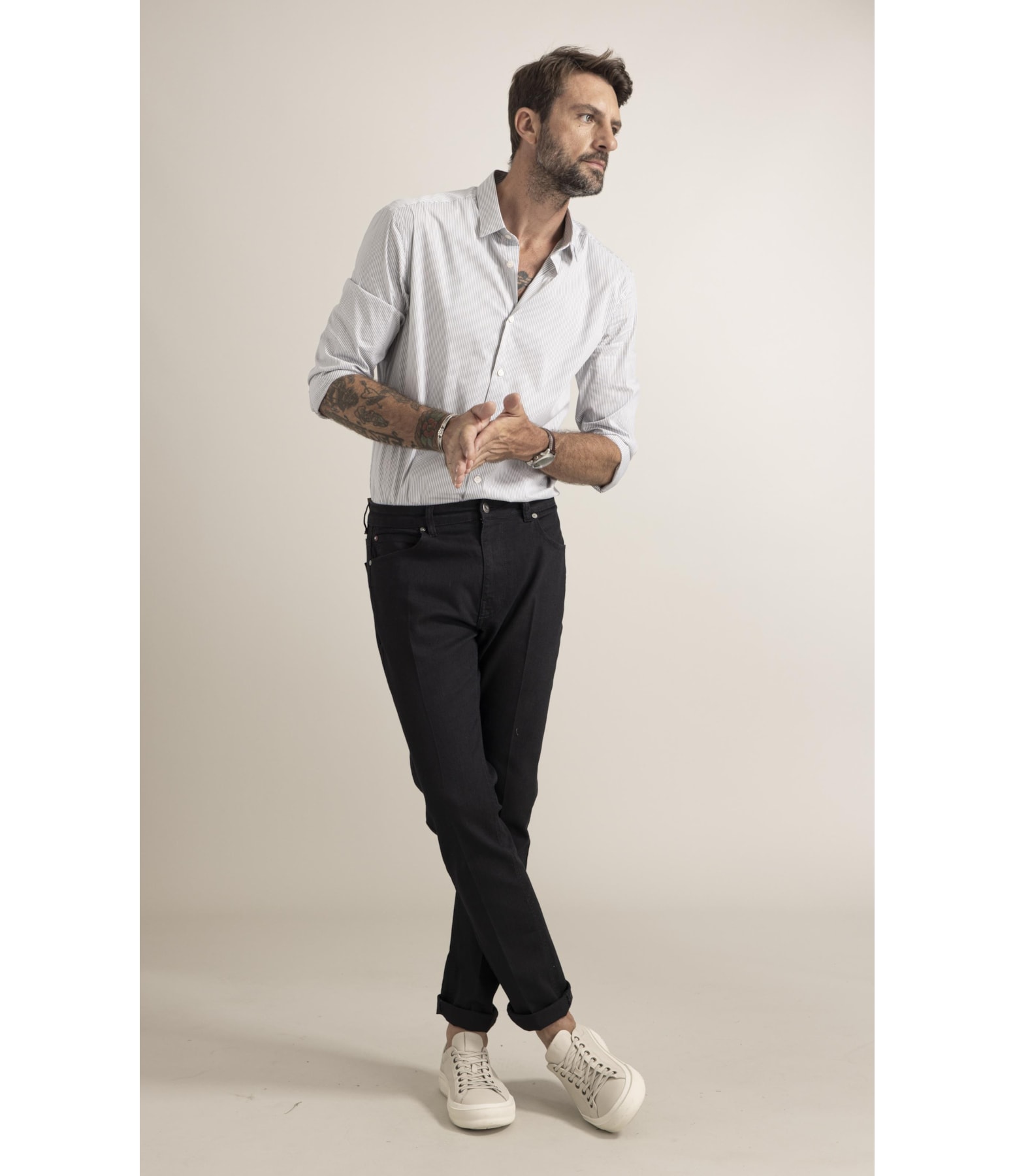 Calça First Black  35 Lav.Amaciado