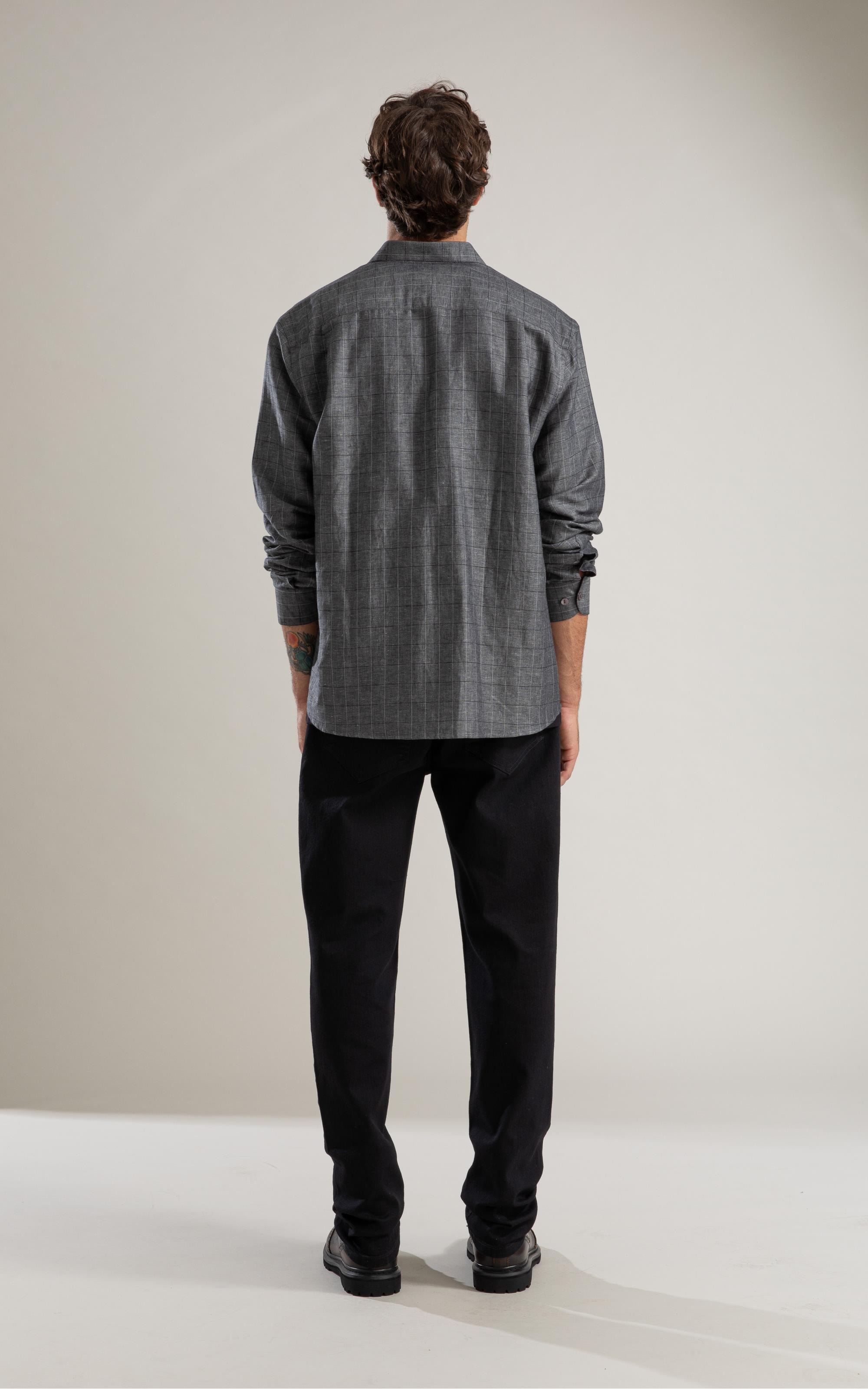 Calça First Black Custom Fit Five Pockets 2030-Lav.Black C/ Luva