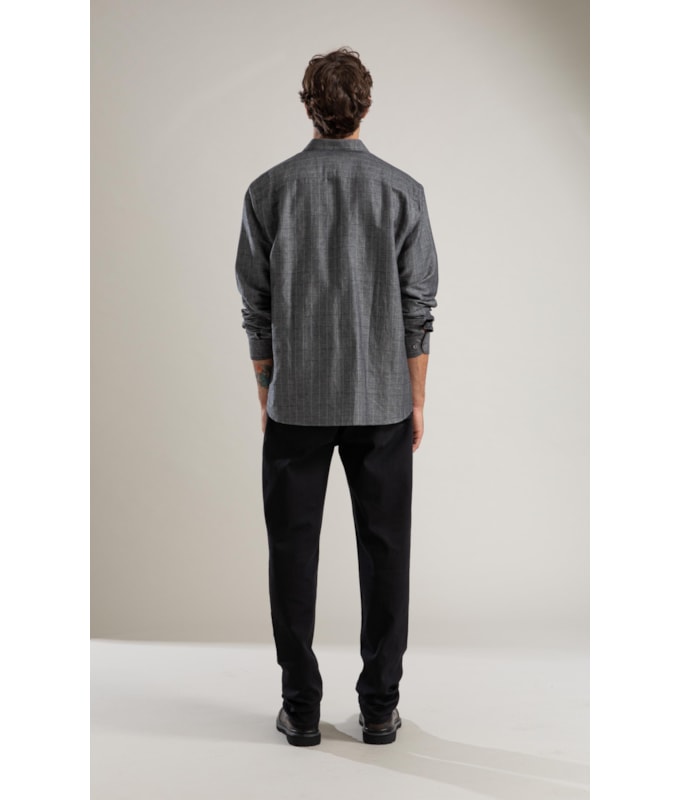 Calça First Black Custom Fit Five Pockets 2030-Lav.Black C/ Luva