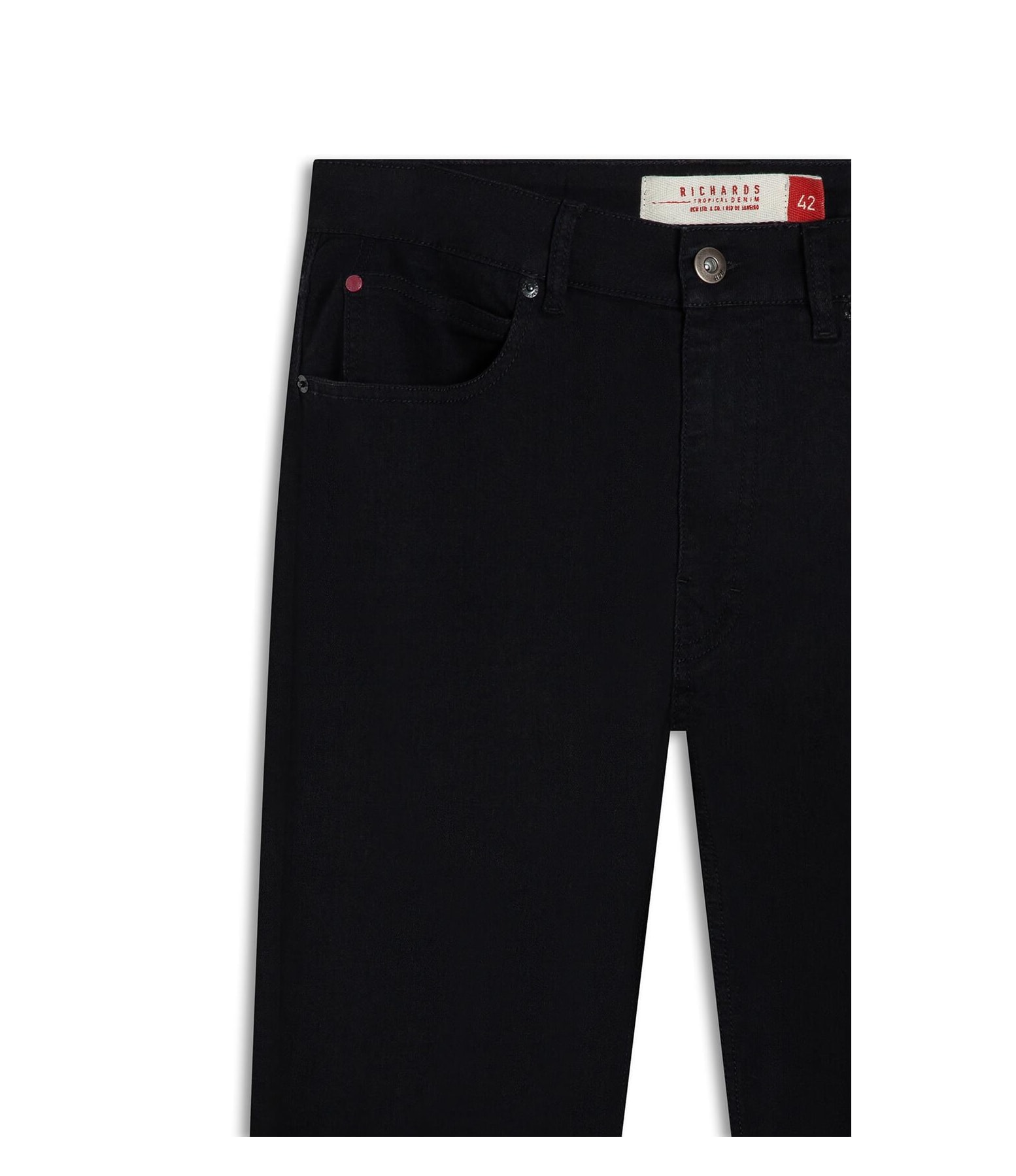 Calça First Black Custom Fit Five Pockets 2030-Lav.Black C/ Luva