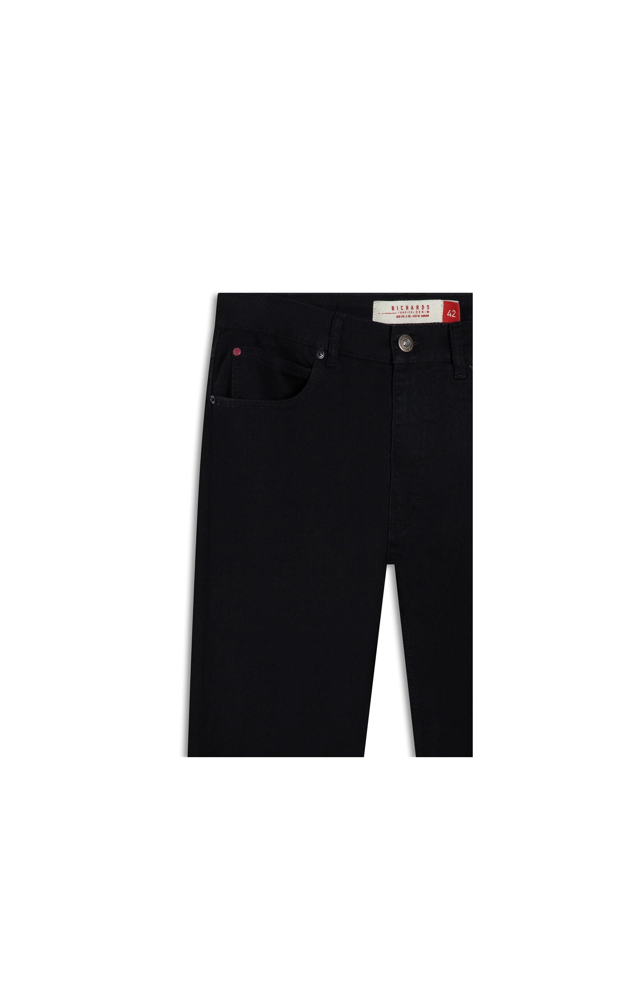 Calça First Black Custom Fit Five Pockets 2030-Lav.Black C/ Luva