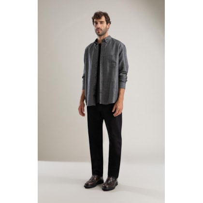 Calça First Black Custom Fit Five Pockets 2030-Lav.Black C/ Luva