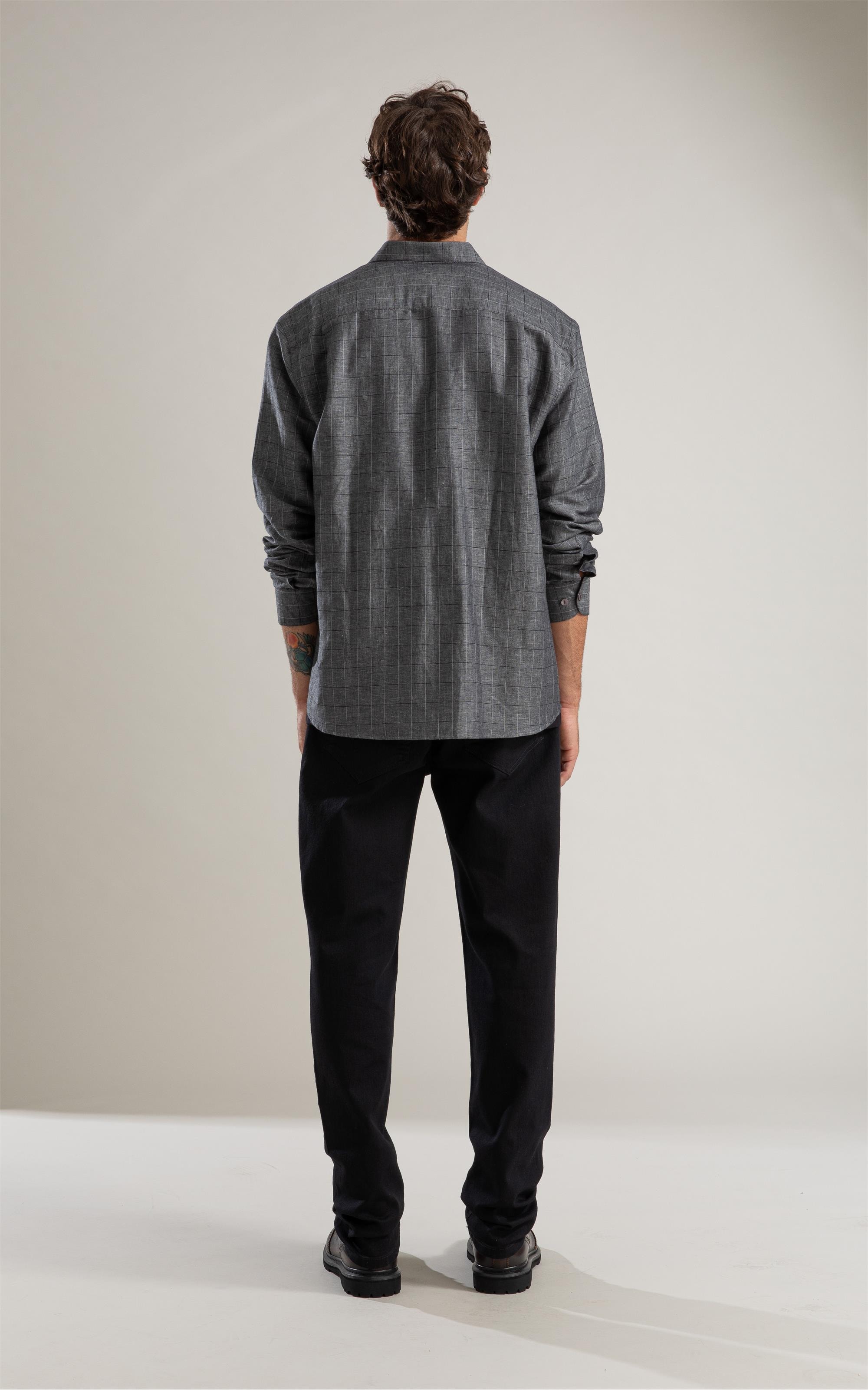 Calça First Black Custom Fit Five Pockets 2030-Lav.Black C/ Luva