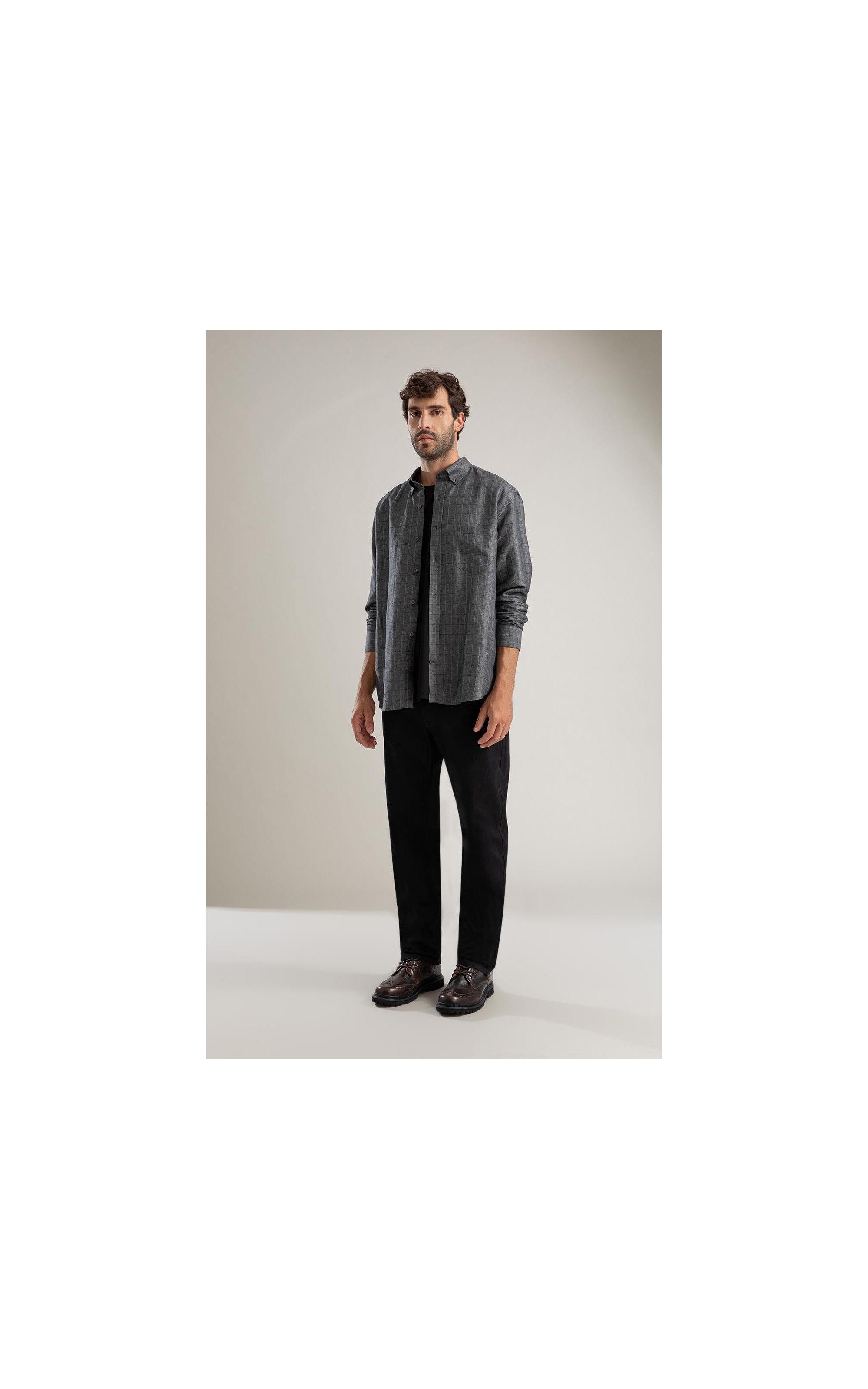 Calça First Black Custom Fit Five Pockets 2030-Lav.Black C/ Luva