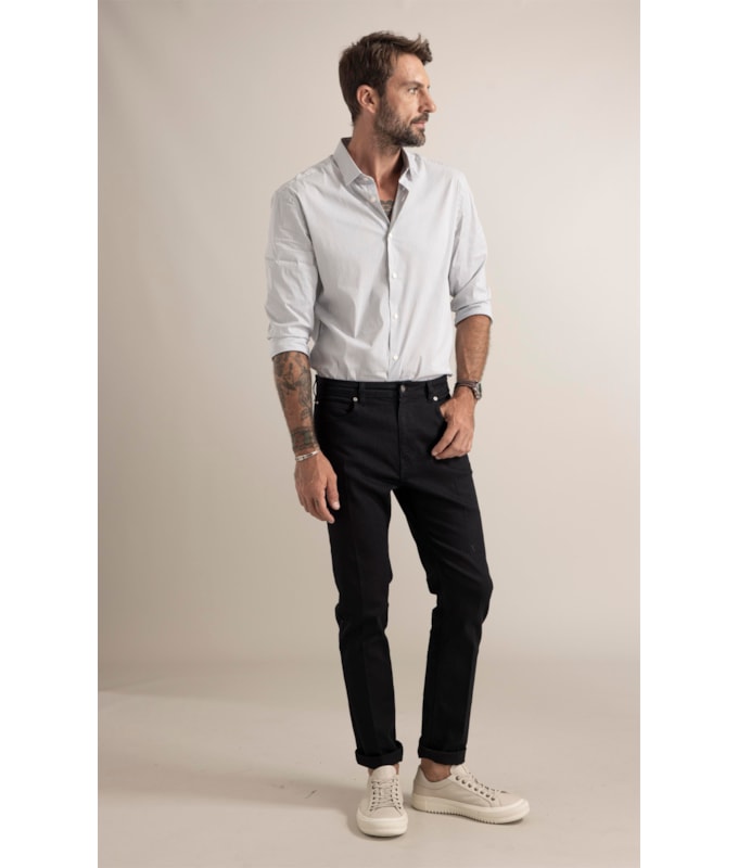 Calça First Black Lav. Escura